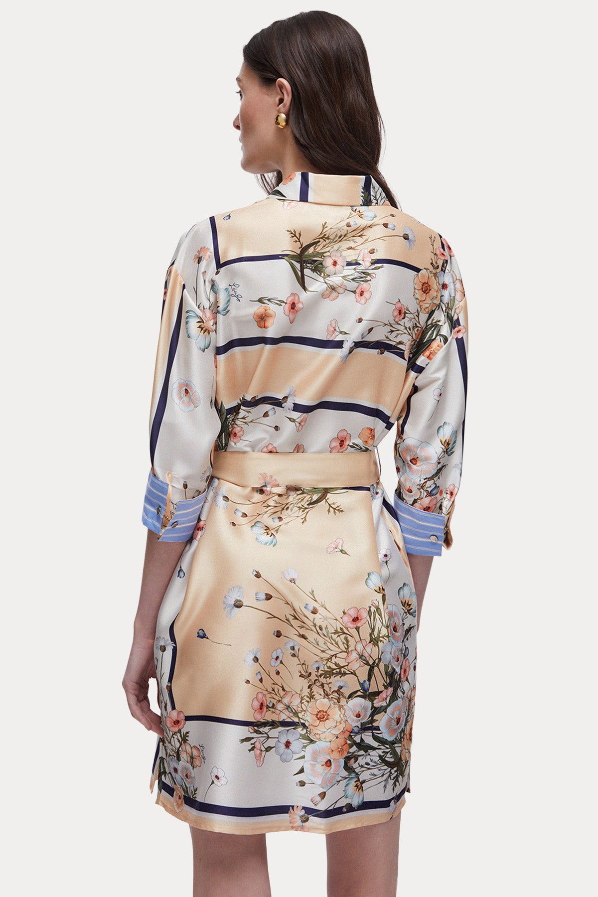 Liu Jo Loose Fit Desenli Mini Gömlek Elbise