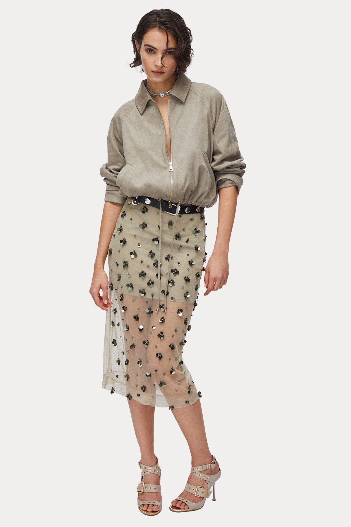 Liu Jo Loose Fit Süet Ceket