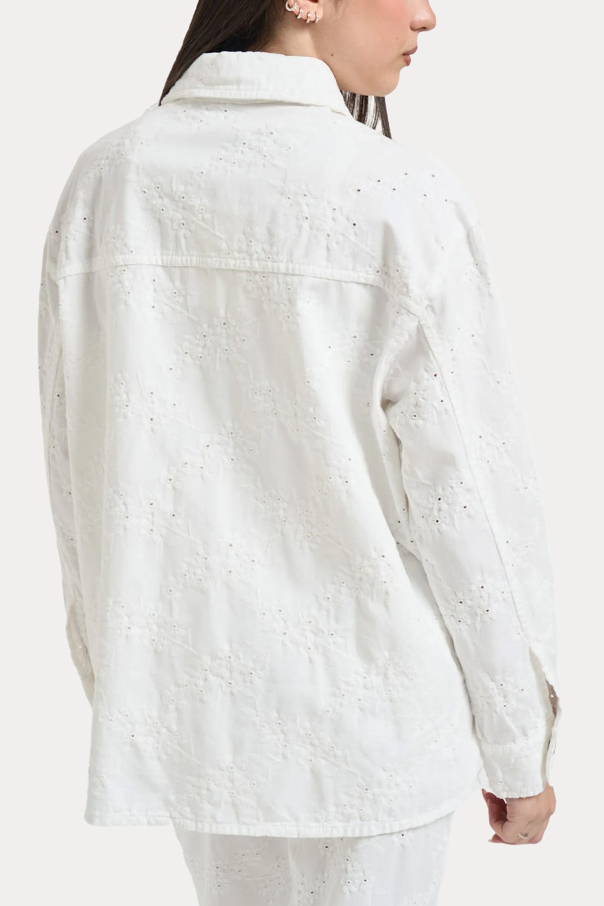 Liu Jo Relaxed Fit Nakış Desenli Gömlek Ceket