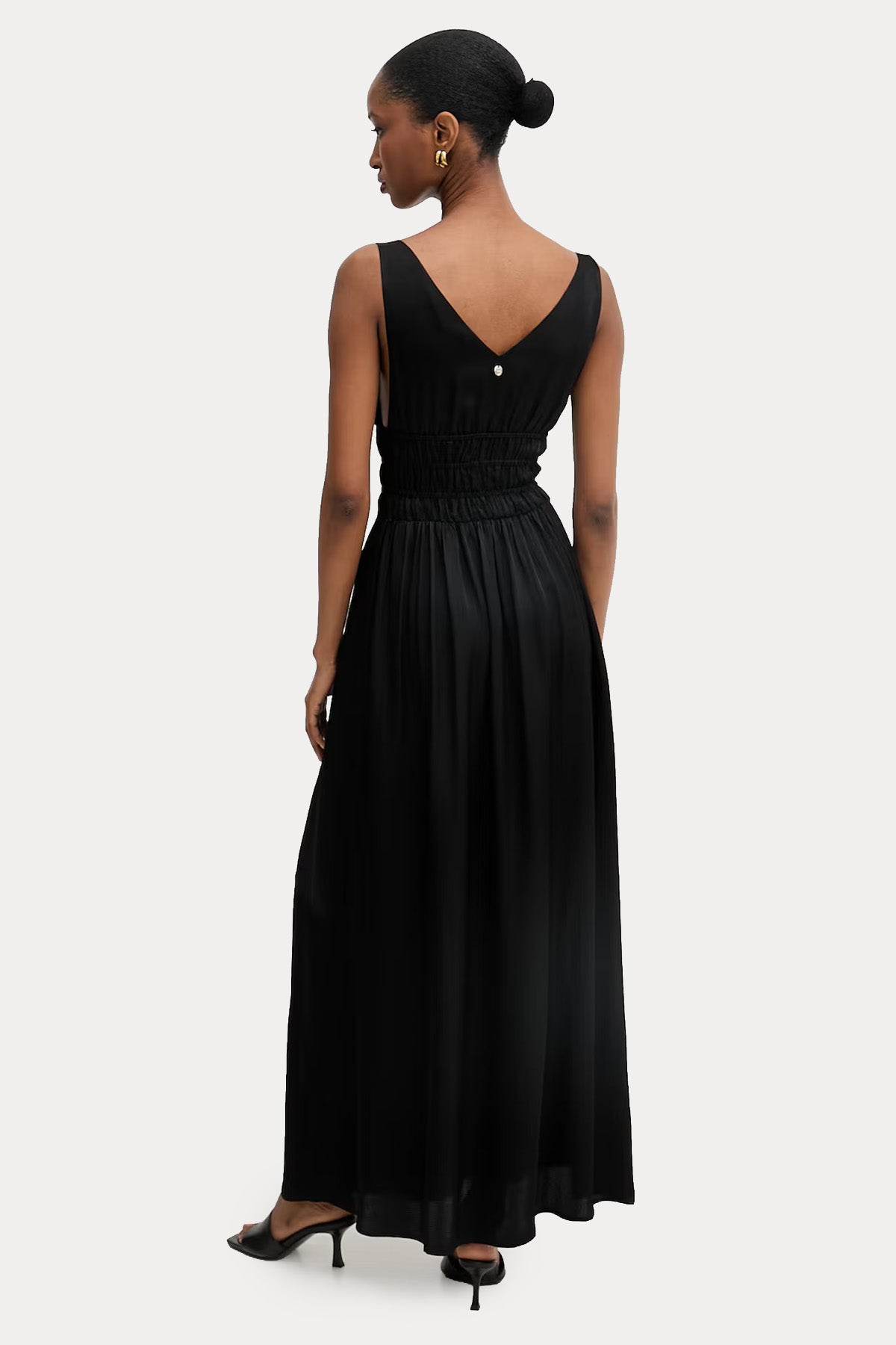 Liu Jo Regular Fit Volanlı Maxi Elbise-Elbise-Libas