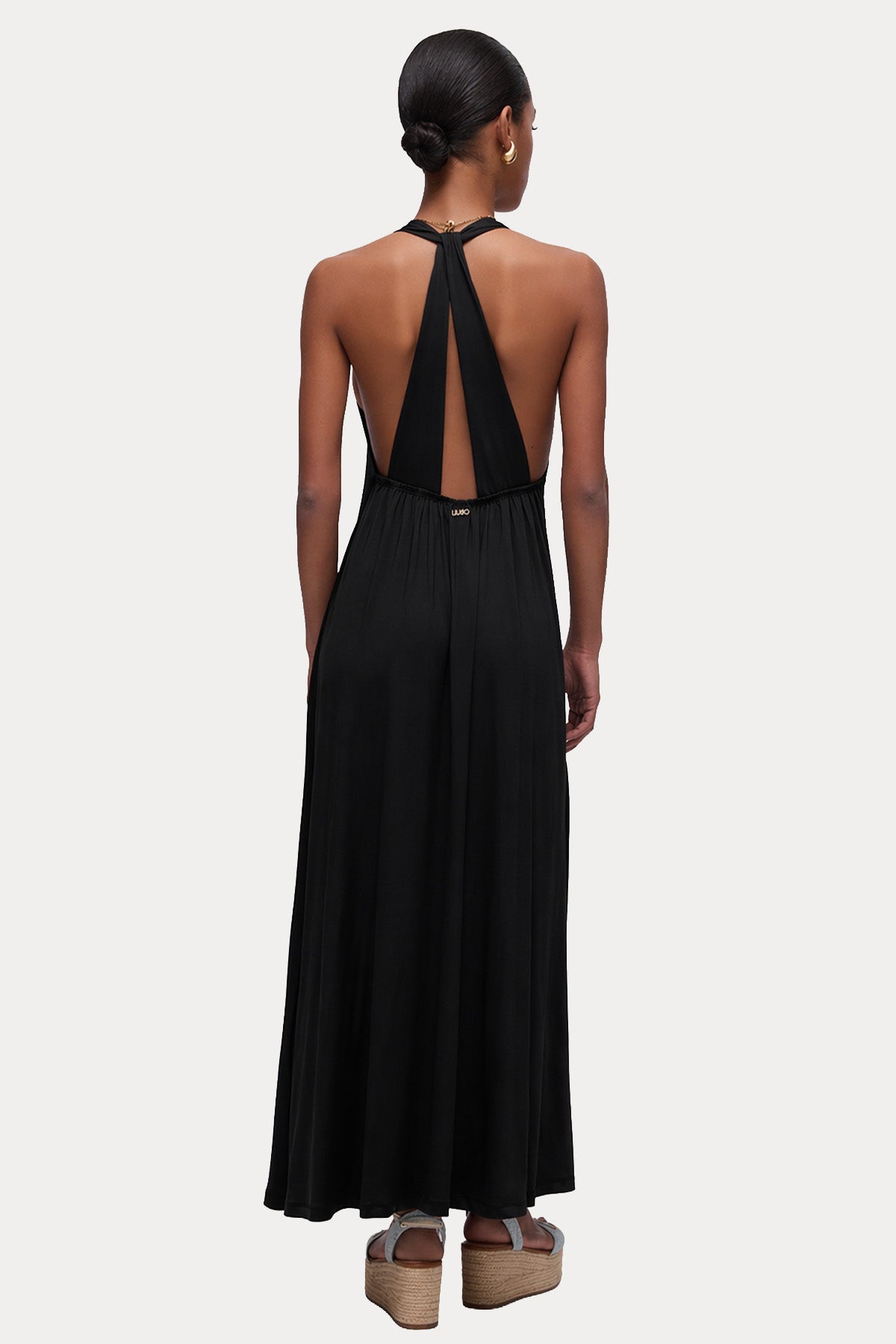 Liu Jo Relaxed Fit Streç Maxi Elbise-Elbise-Libas