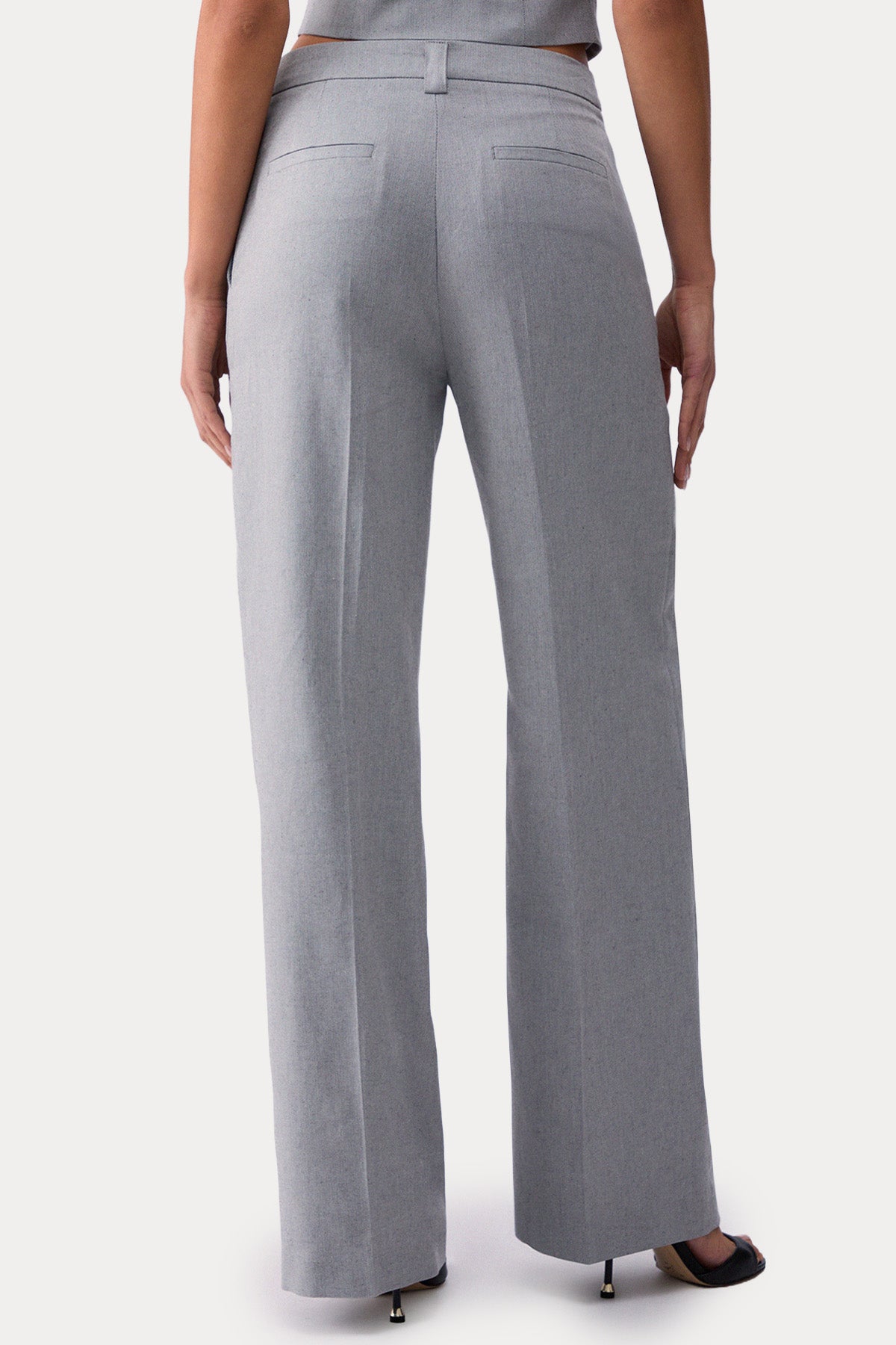 Liu Jo Straight Fit Yandan Cepli Melanj Pantolon-Pantolon-Libas