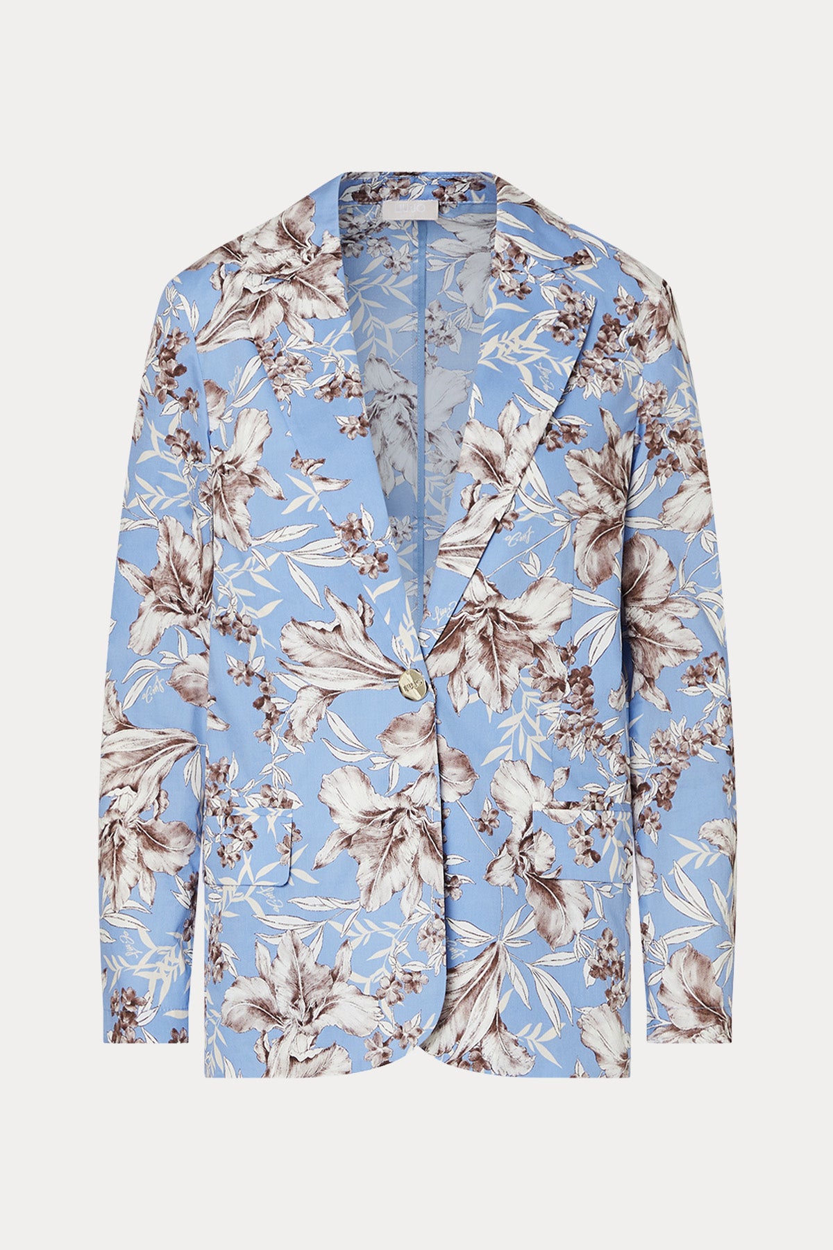 Liu Jo Regular Fit Çiçek Desenli Blazer Ceket-Ceket-Libas