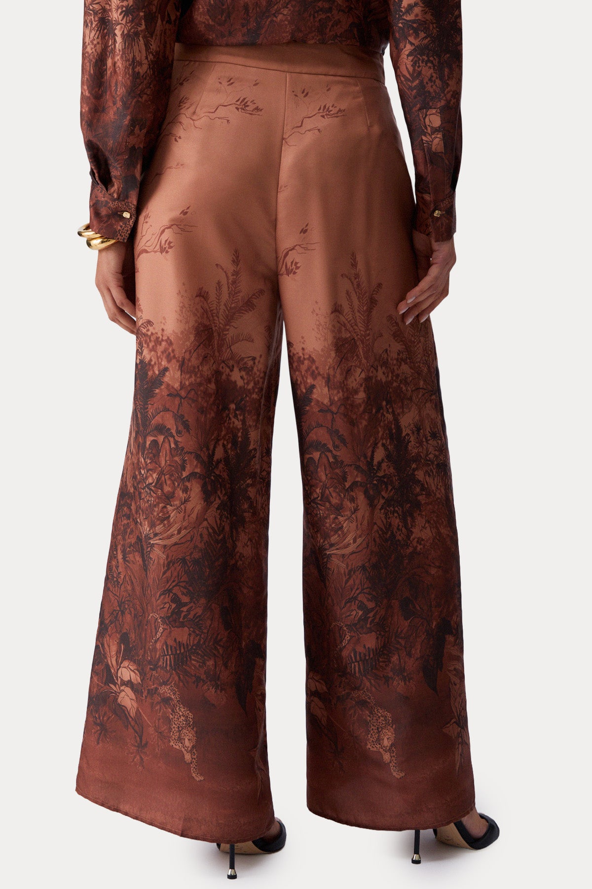 Liu Jo Relaxed Fit Desenli Saten Pantolon