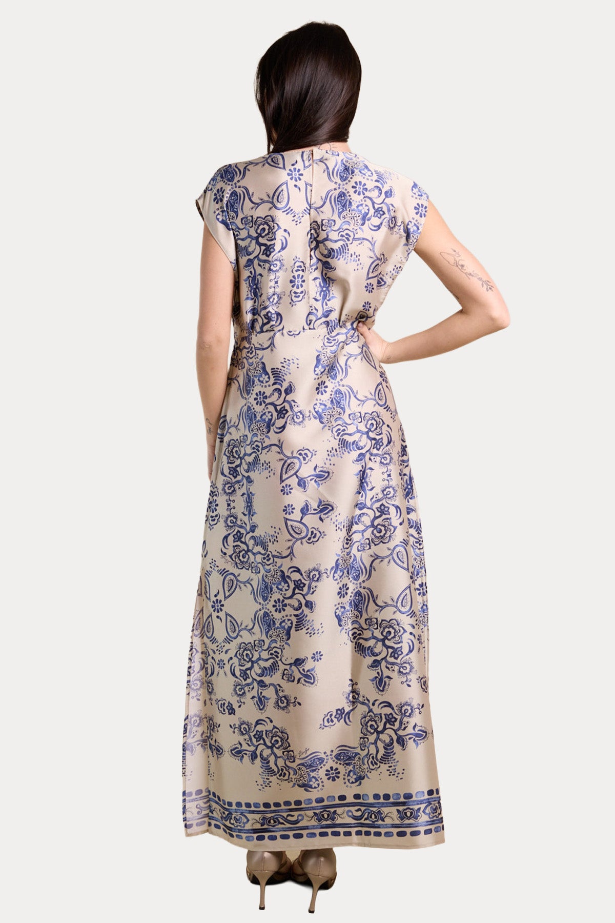 Liu Jo Relaxed Fit Desenli Midi Elbise