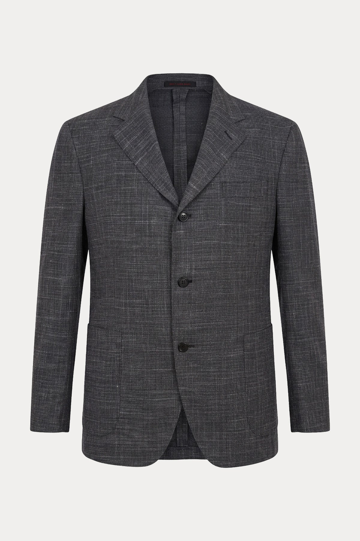 The Gigi Spor Cepli İpek Keten Streç Blazer Ceket-Ceket-Libas