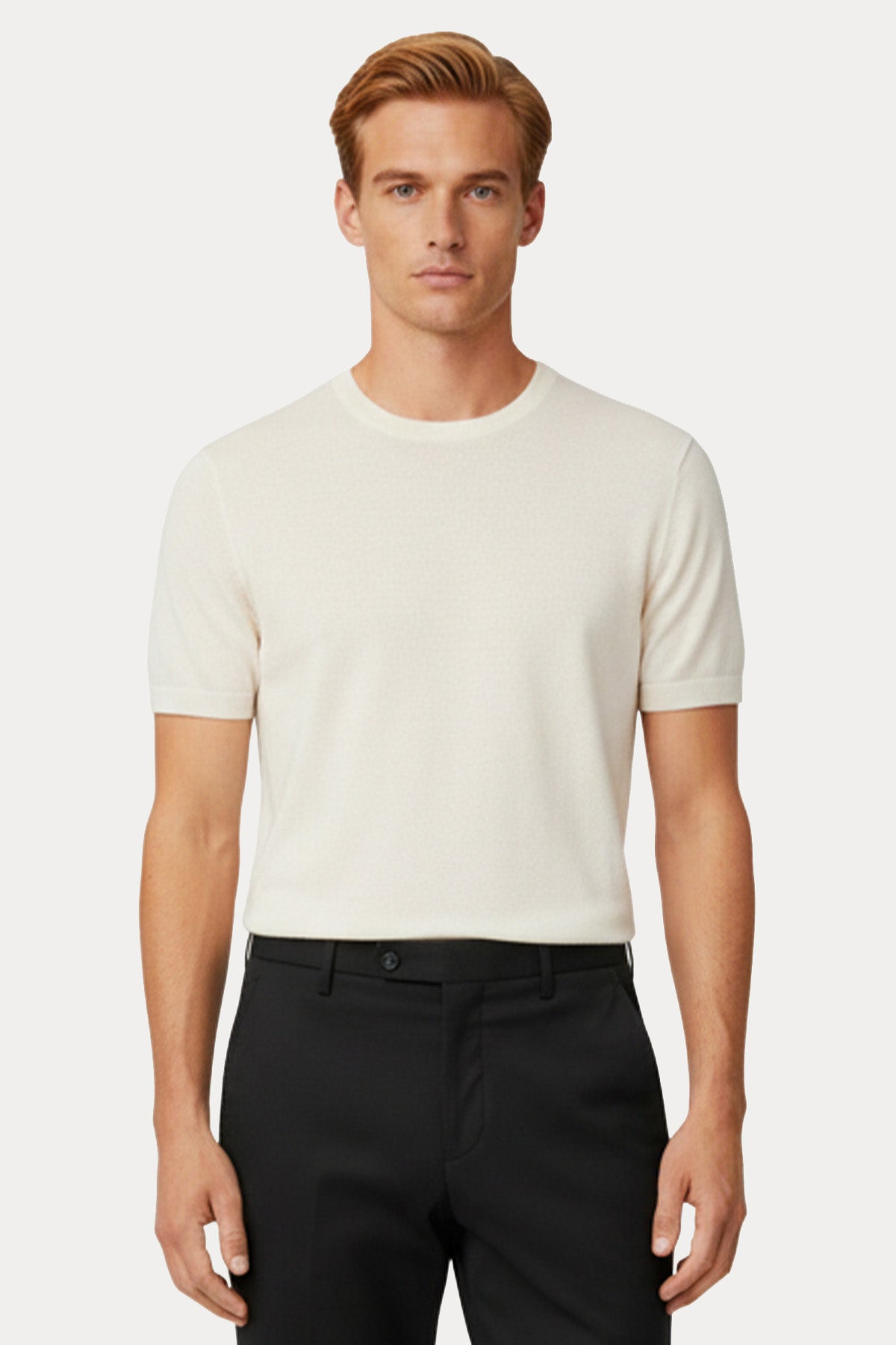 Gran Sasso Regular Fit Yuvarlak Yaka T-shirt