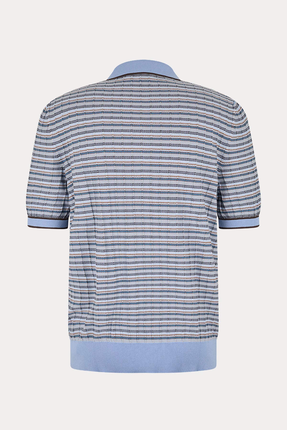 Gran Sasso Regular Fit İnce Örgü Polo Yaka Triko-Triko-Libas