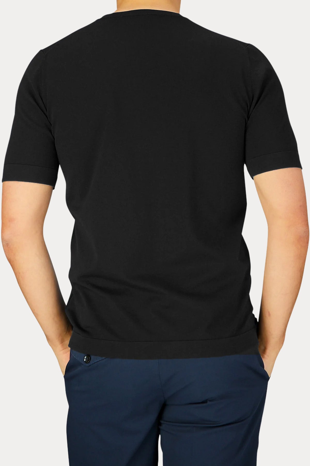 Gran Sasso Regular Fit Yuvarlak Yaka İnce Örgü T-shirt-T-shirt-Libas