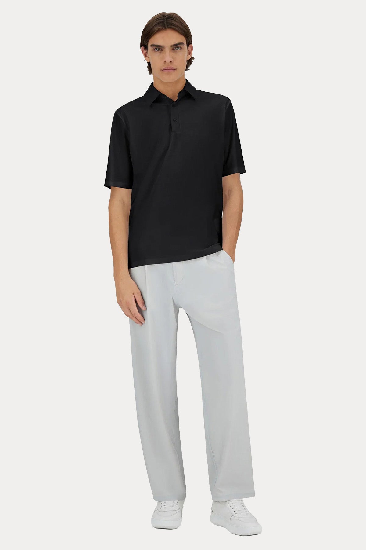 Herno Regular Fit Polo Yaka Streç T-shirt