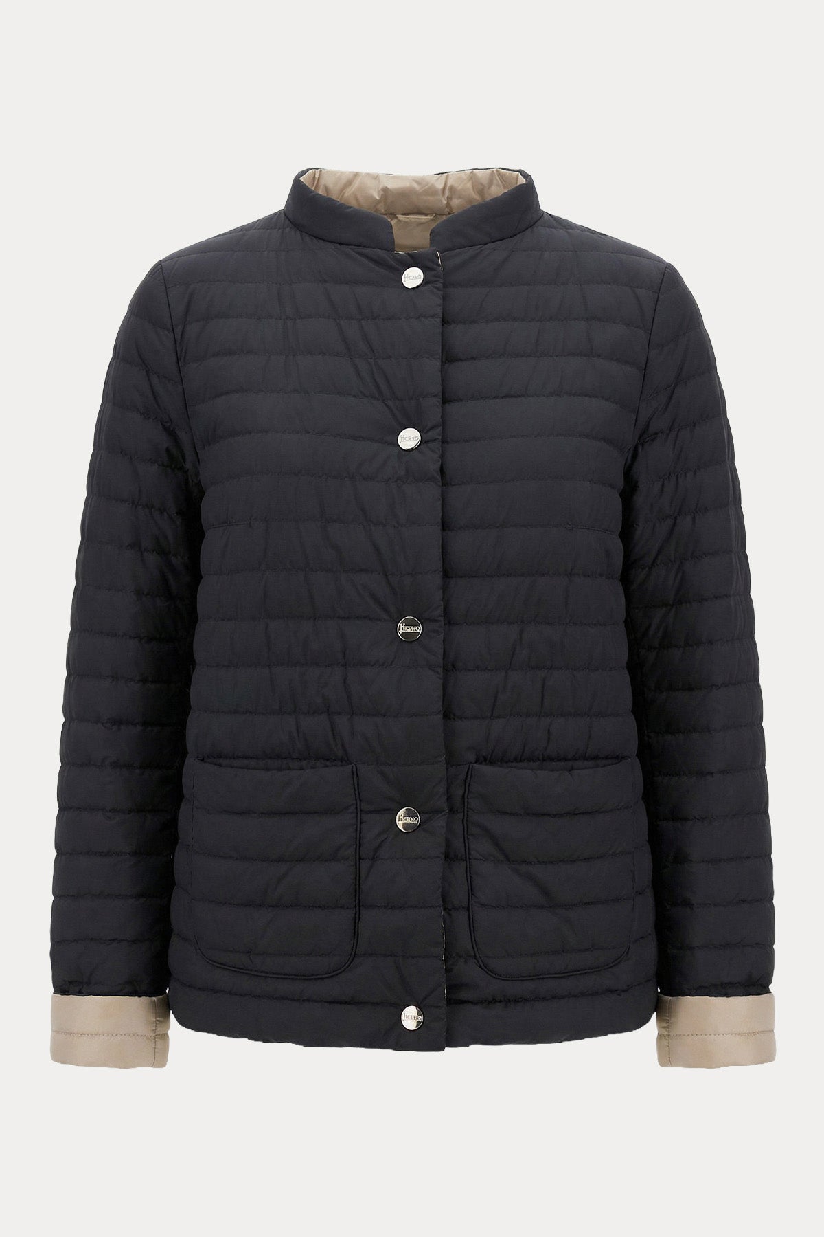 Herno Regular Fit Hakim Yaka Puffer Ceket Mont-Mont-Libas