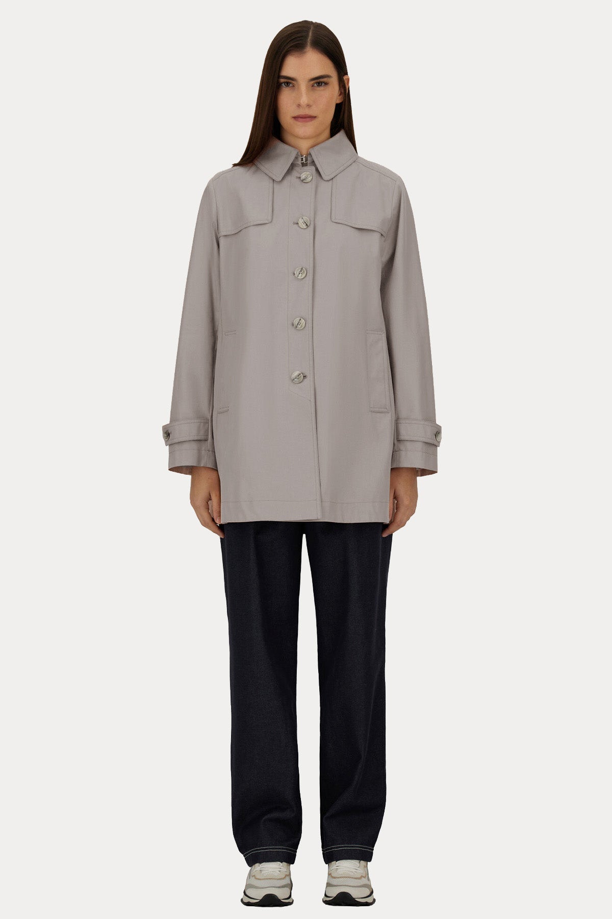 Herno Rain Regular Fit Monogram Logolu Ceket-Ceket-Libas