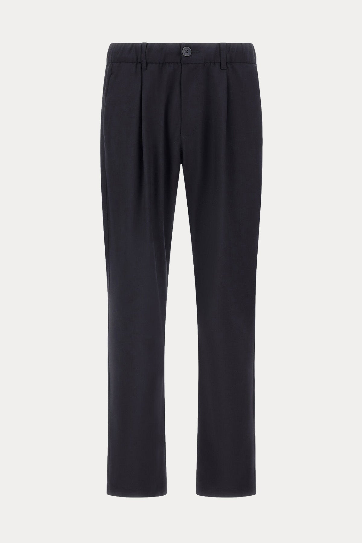 Herno Regular Fit Tek Pile Beli Lastikli Streç Pantolon-Pantolon-Libas