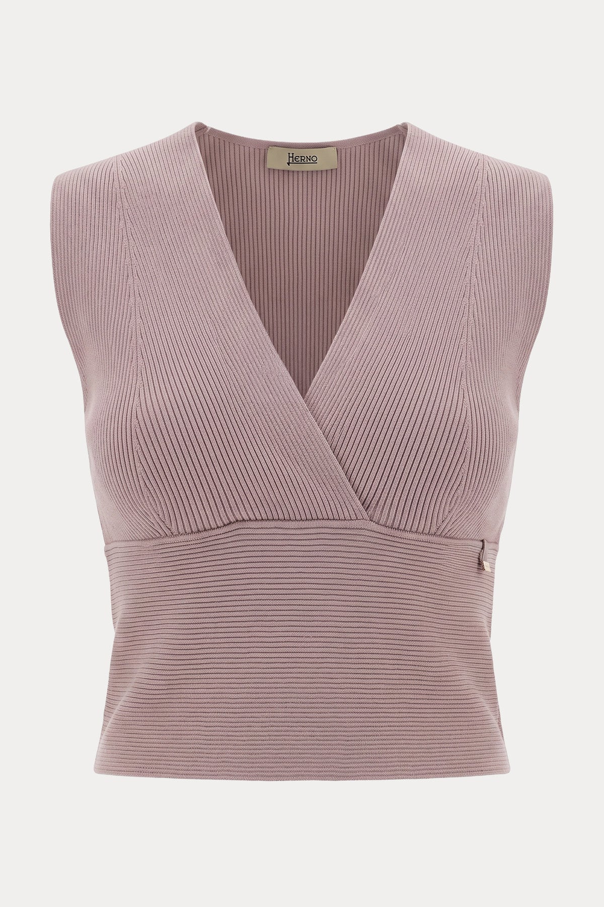 Herno Slim Fit Derin V Yaka Streç Bluz
