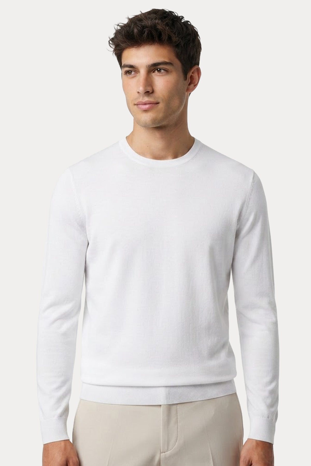 Herno Regular Fit Yuvarlak Yaka İnce Örgü Triko T-shirt