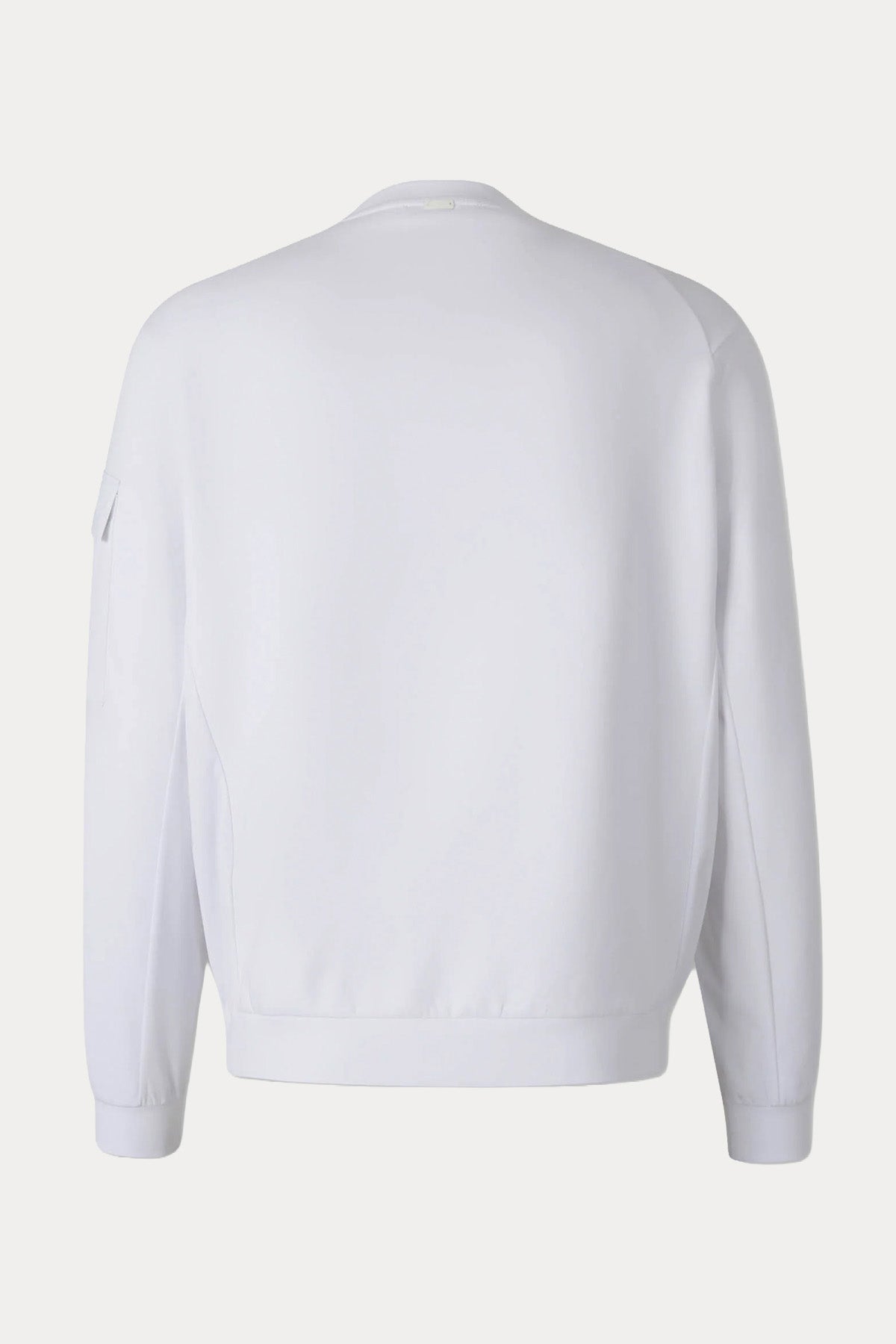 Herno Relaxed Fit Yuvarlak Yaka Cep Detaylı İnce Sweatshirt-Sweatshirt-Libas