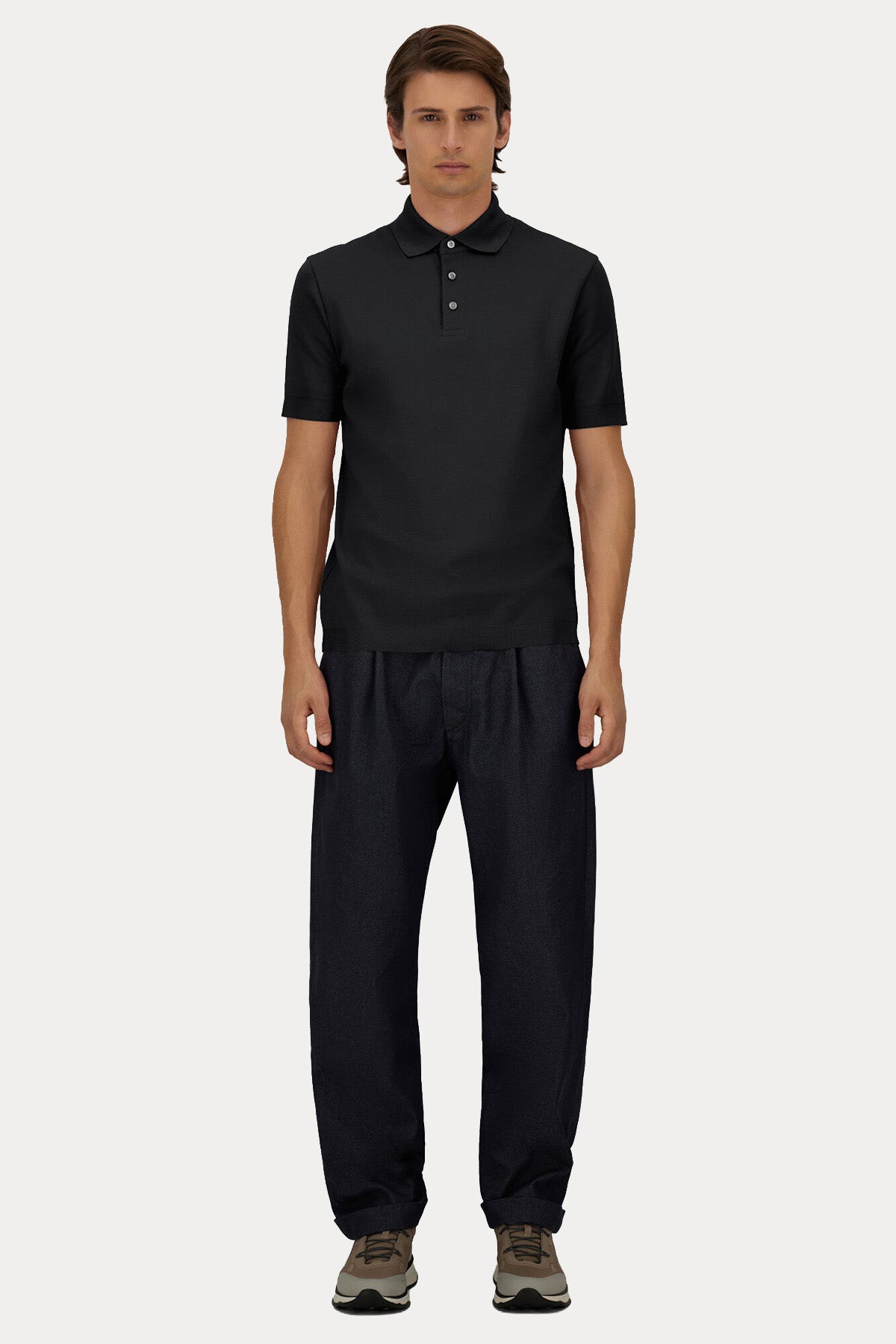 Herno Regular Fit Polo Yaka T-shirt-T-shirt-Libas