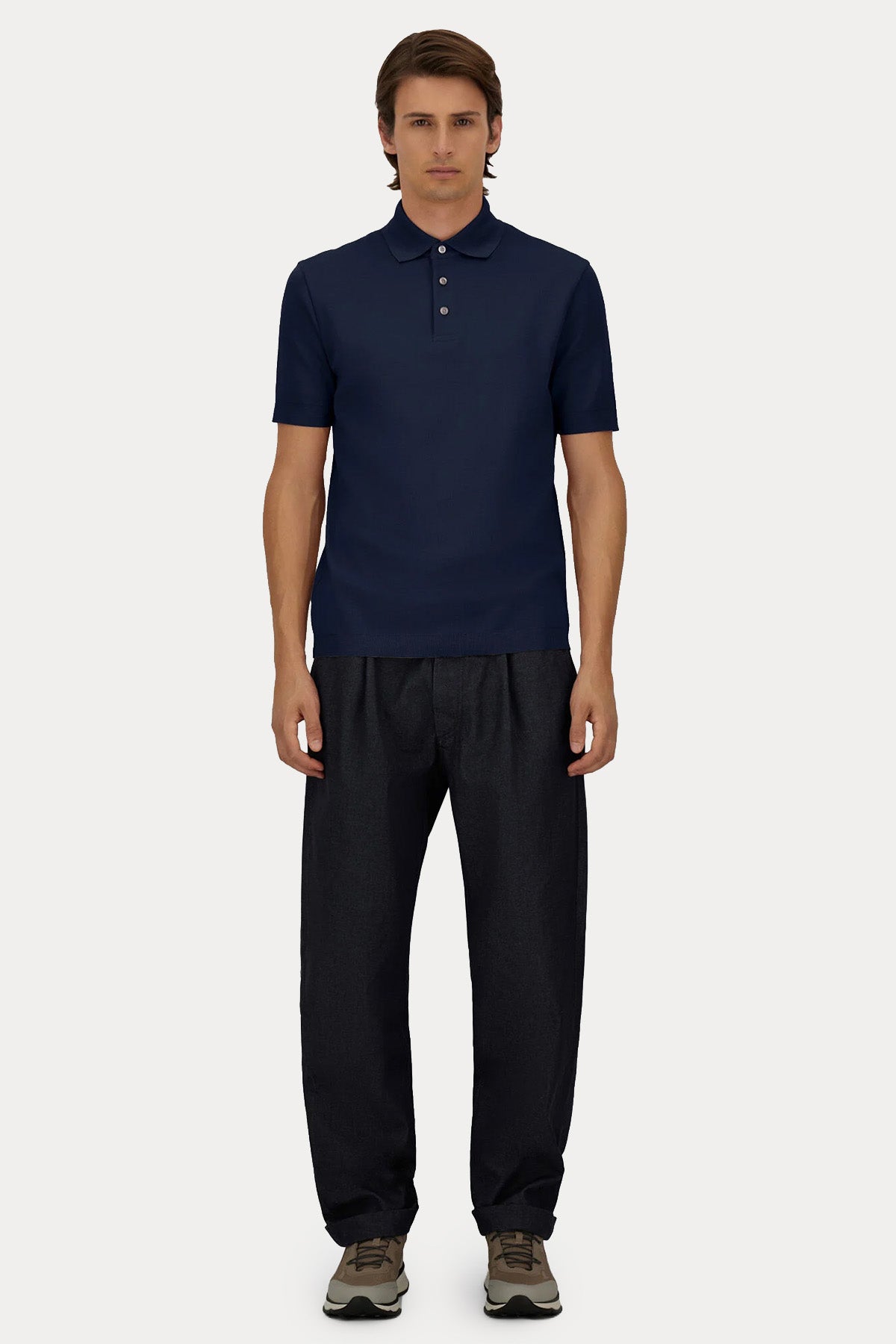 Herno Regular Fit Polo Yaka T-shirt-T-shirt-Libas