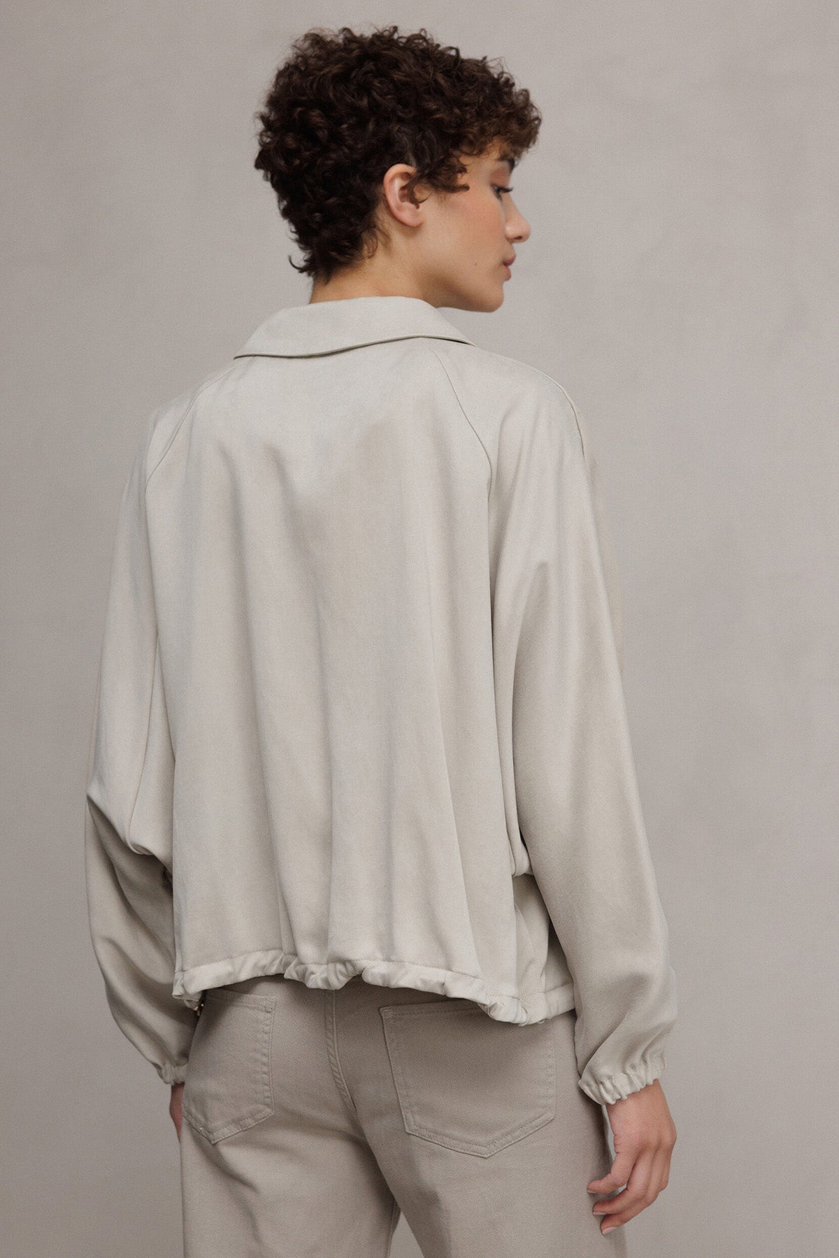 Herno Relaxed Fit Beli Büzgülü Ceket