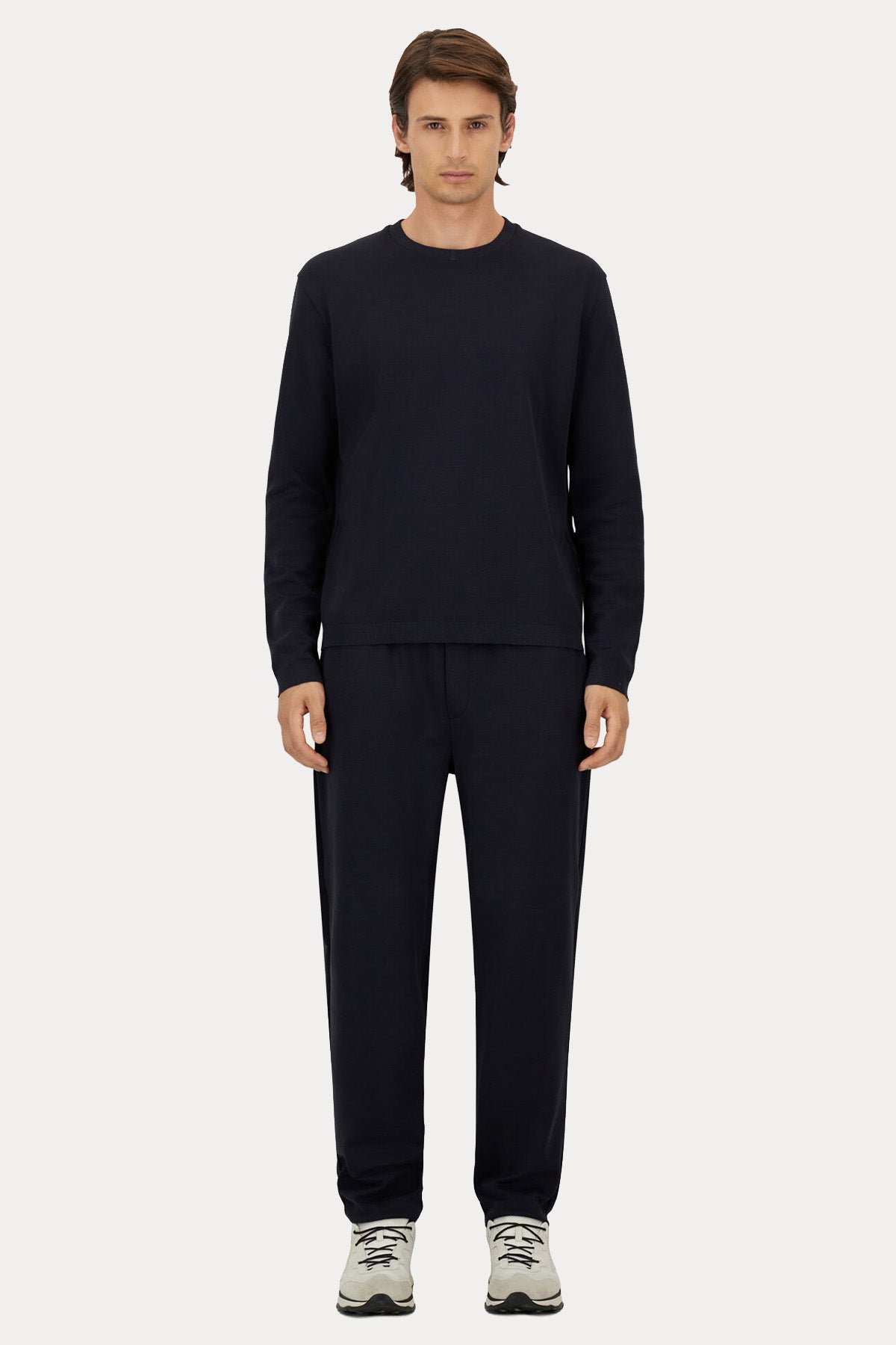 Herno Regular Fit Beli Lastikli Jogger Pantolon-Pantolon-Libas