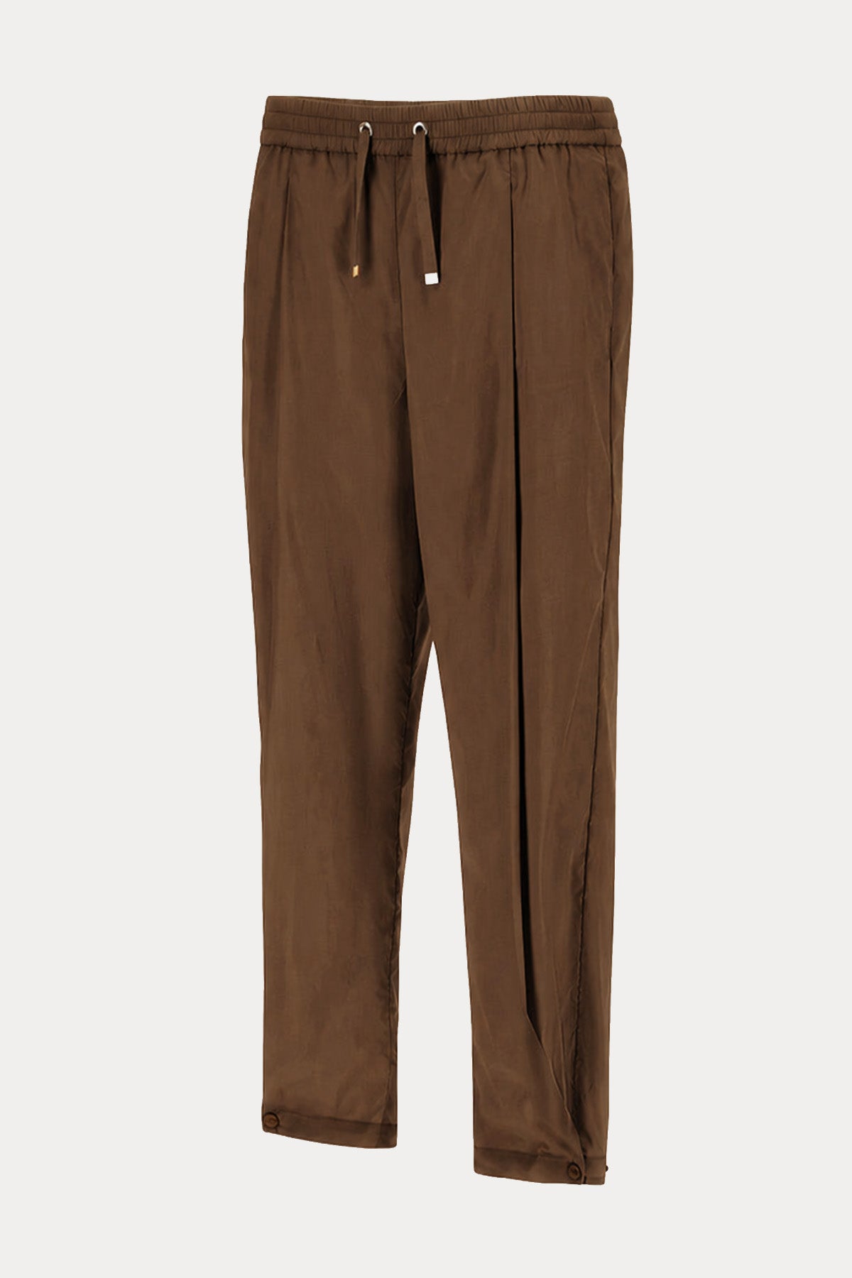 Herno Relaxed Fit Beli Lastikli Yandan Cepli Streç Pantolon-Pantolon-Libas