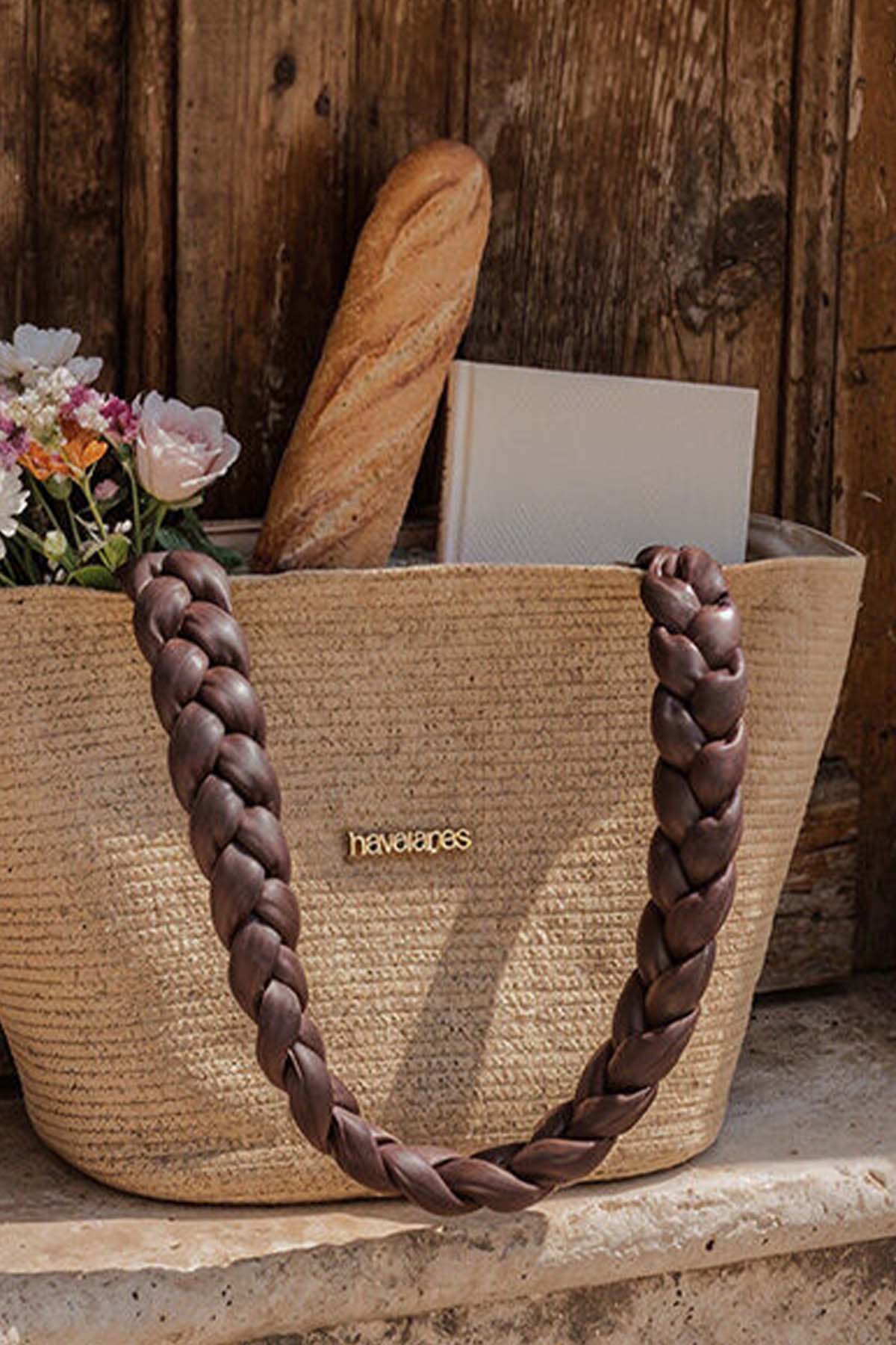 Havaianas Hasır Örgü Medium Omuz Çantası