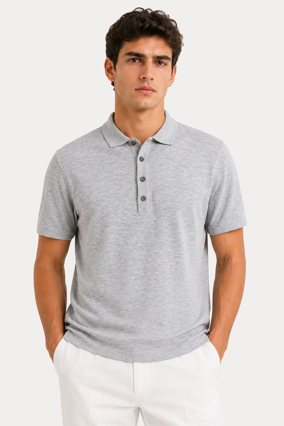 Fradi Regular Fit Polo Yaka İnce Örgü Triko