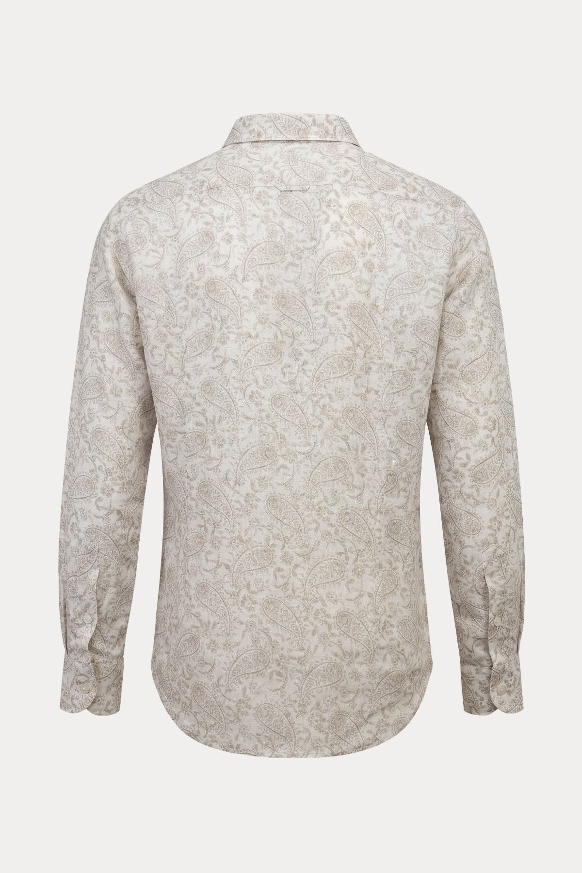 Fradi Regular Fit Jakar Paisley Desenli Keten Gömlek-Gömlek-Libas