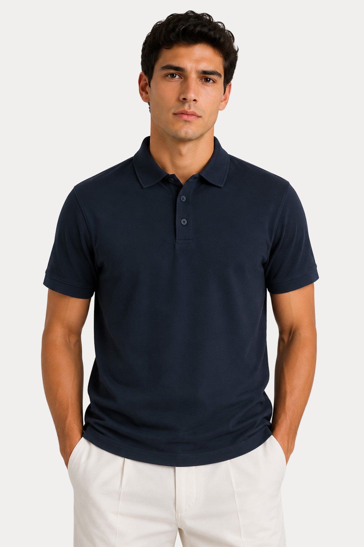 Fradi Regular Fit İnce Pike Dokulu Streç Polo Yaka T-shirt
