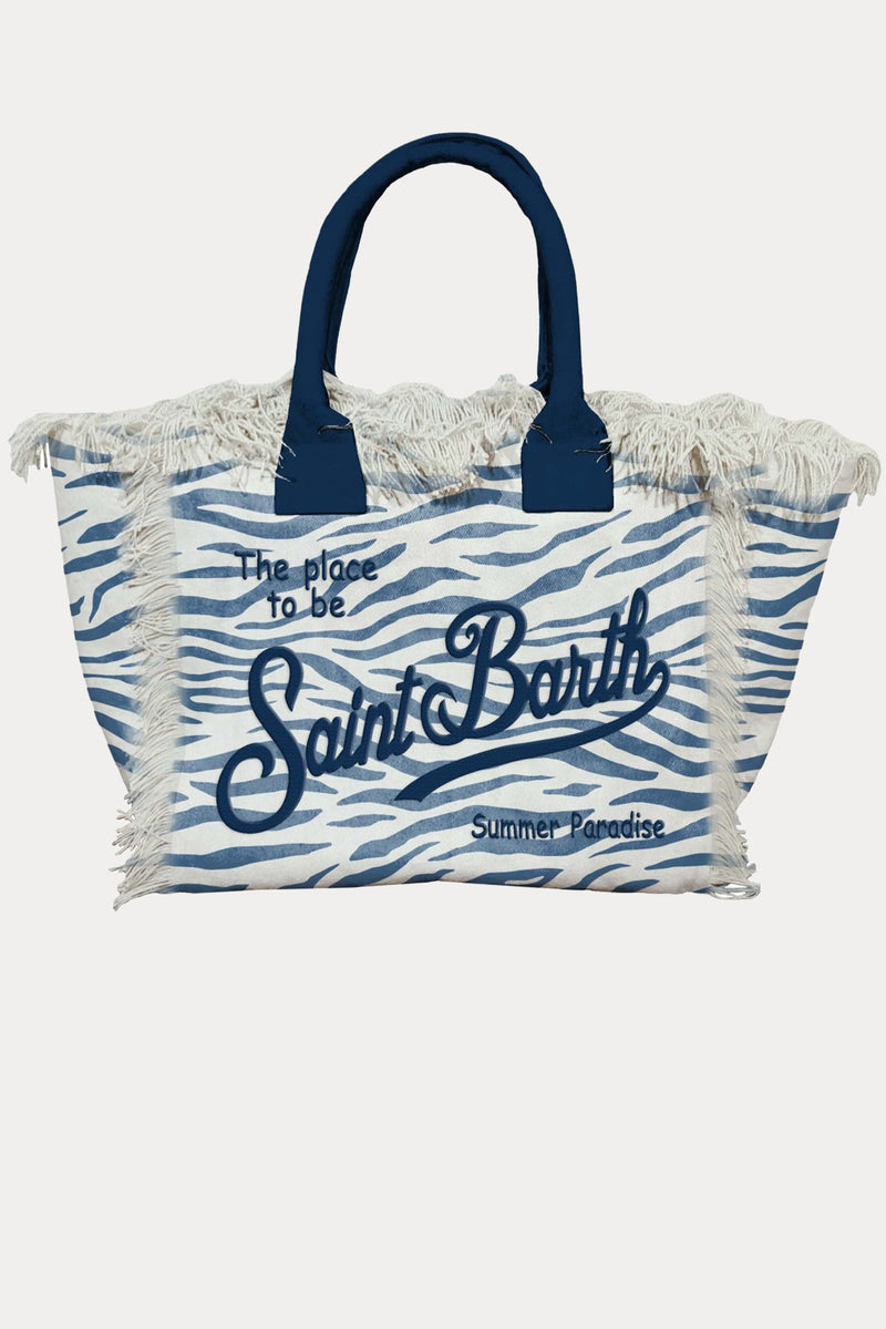 Saint Barth Large Logolu Kanvas Çanta
