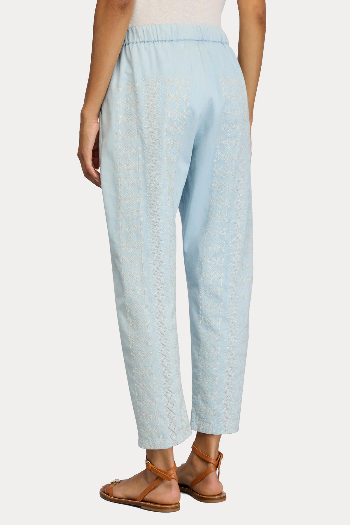 Semicouture Regular Fit Beli Lastikli Yandan Cepli Pantolon-Pantolon-Libas