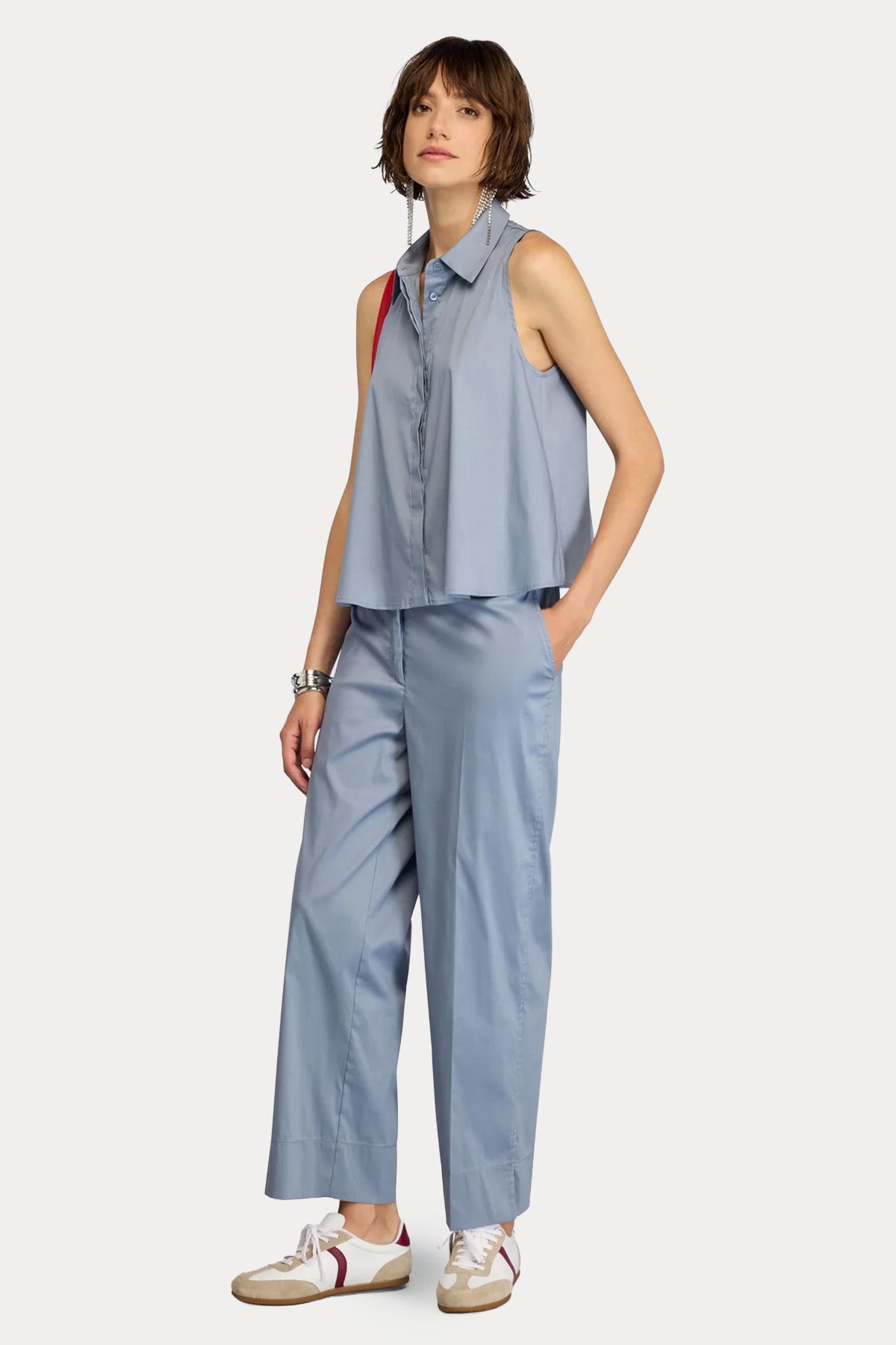 Semicouture Regular Fit Klasik Yaka Streç Bluz-Bluz-Libas
