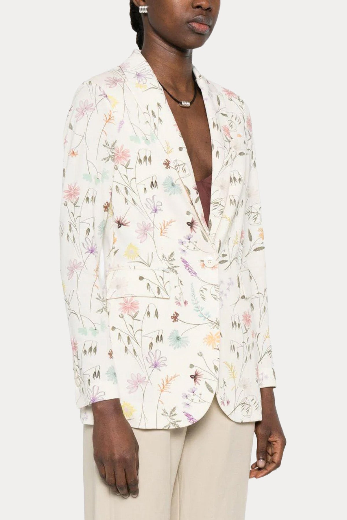 Circolo 1901 Çiçek Desenli Blazer Ceket