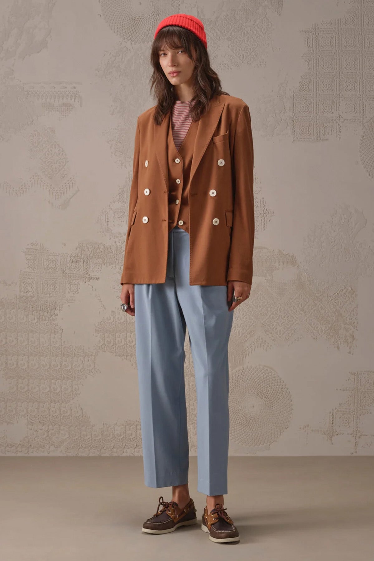 Circolo 1901 Relaxed Fit Tek Pile Yandan Cepli Streç Pantolon