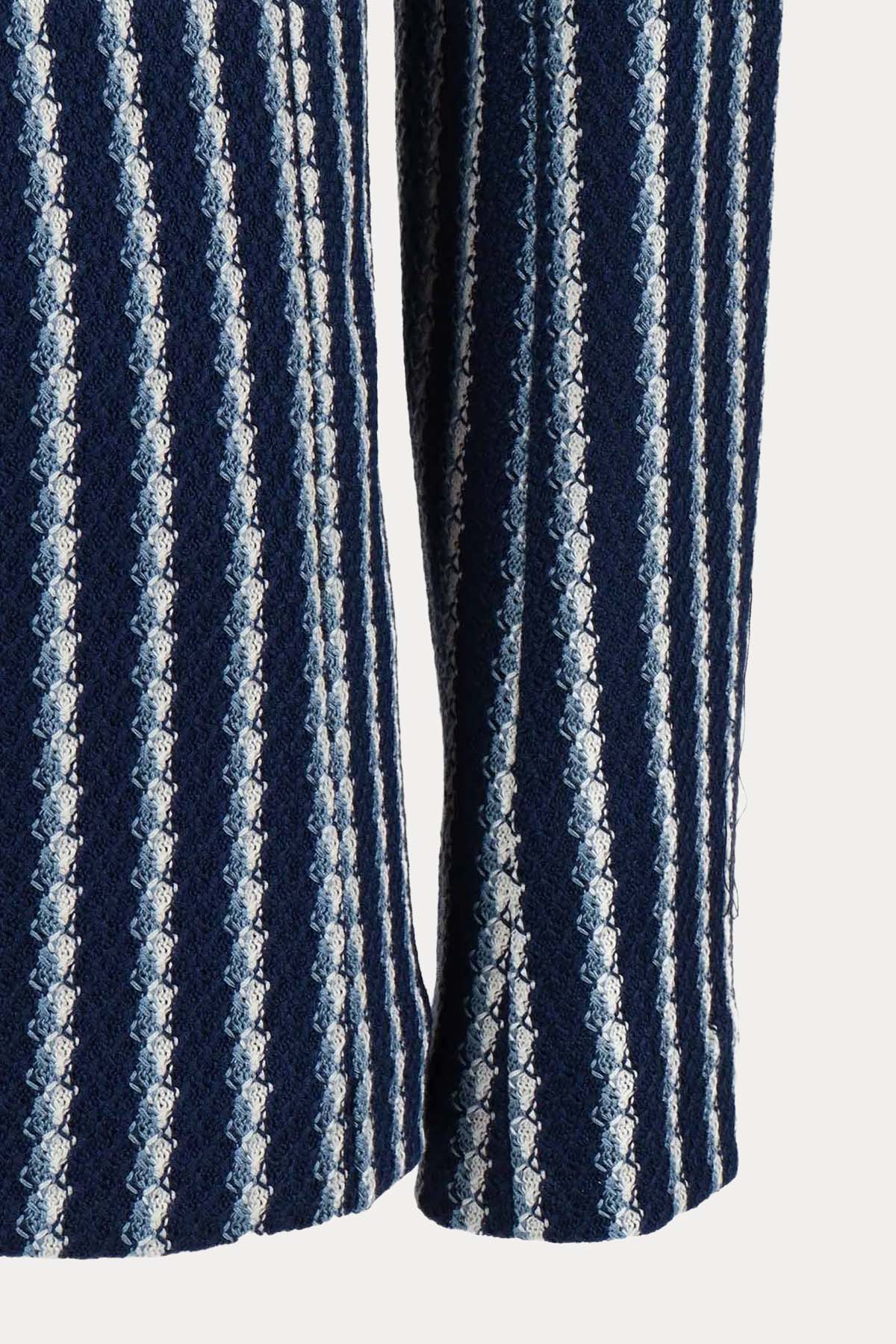 Circolo 1901 Çizgili Örgü Blazer Ceket-Ceket-Libas