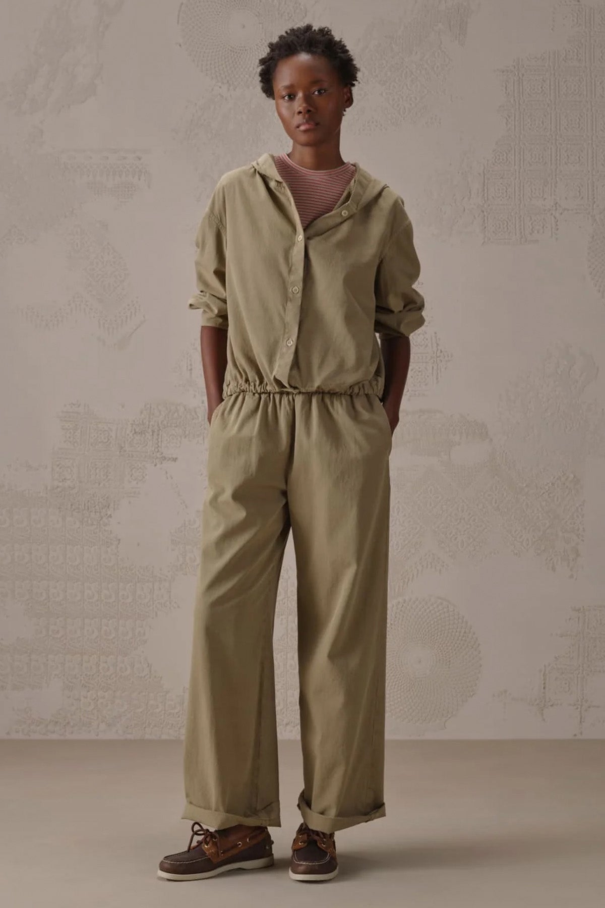 Circolo 1901 Relaxed Fit Etek Ucu Büzgülü Kapüşonlu Ceket