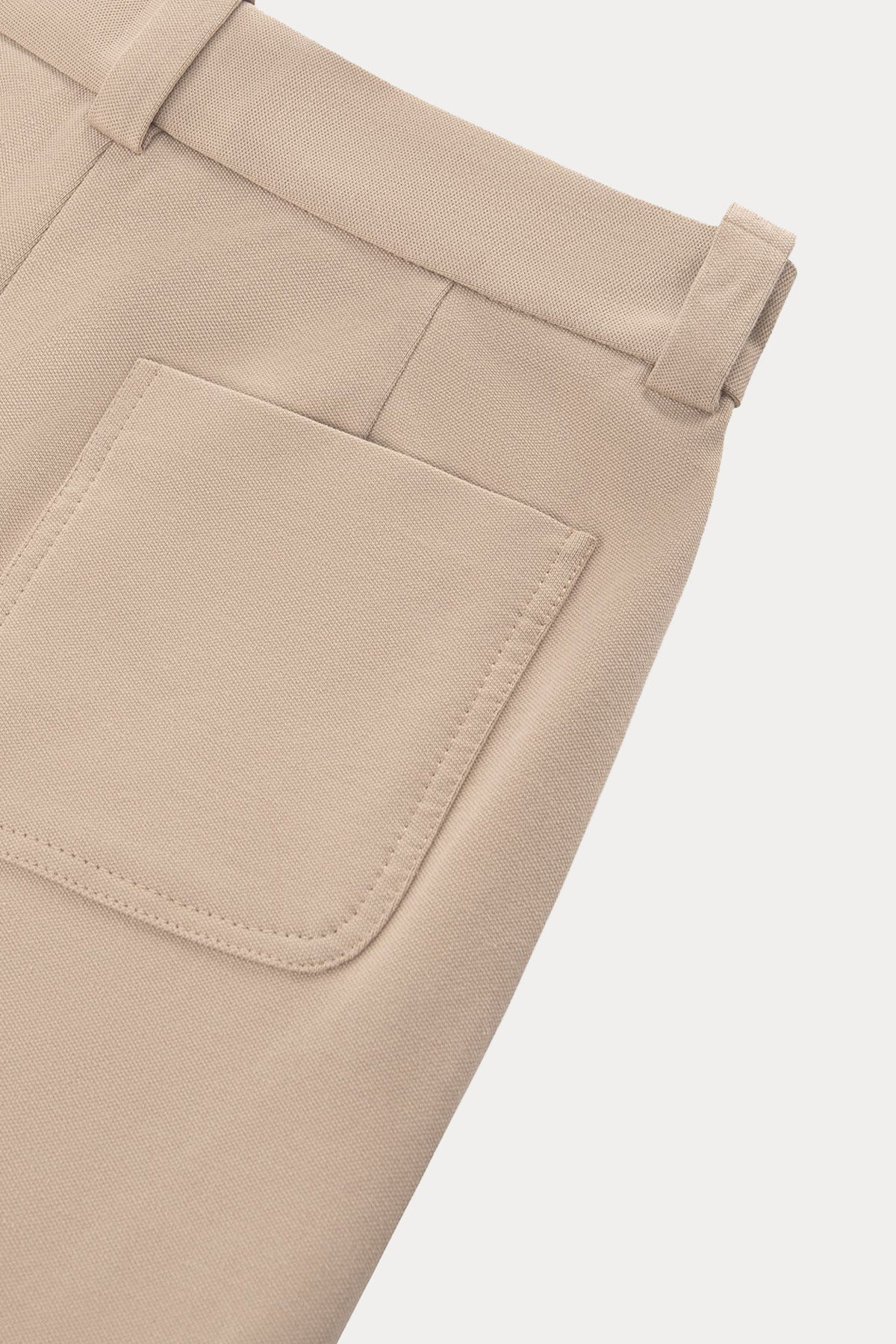 Circolo 1901 Relaxed Fit Yüksek Belli Streç Şort-Şort-Libas