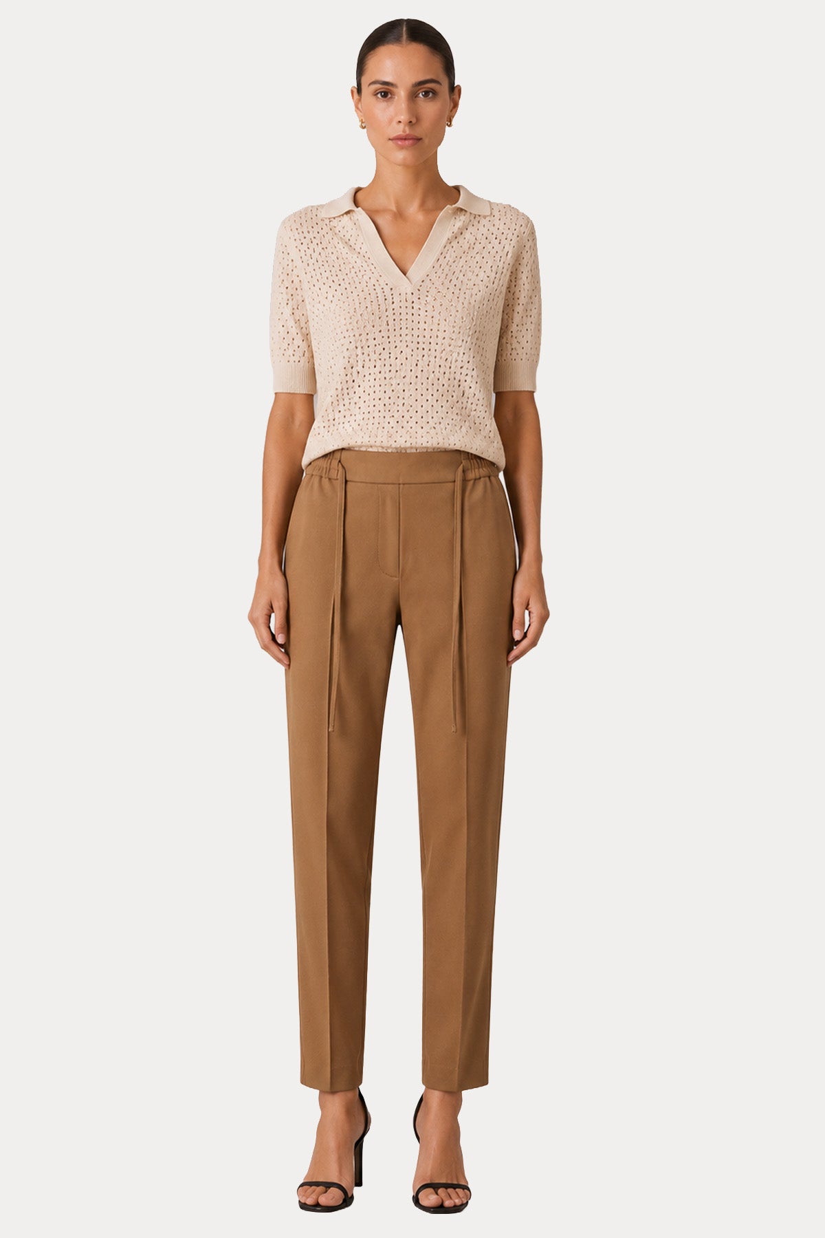 Circolo 1901 Slim Fit Beli Lastikli Streç Pantolon