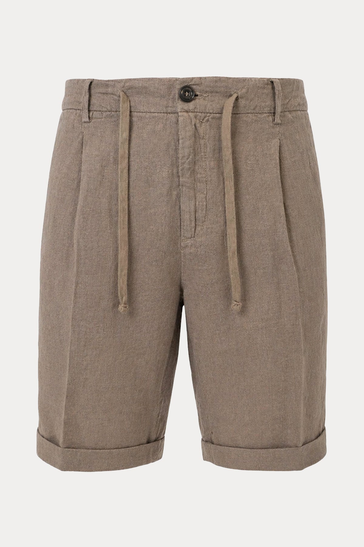 40 Weft Coach Easy Fit Tek Pile Beli Lastikli Keten Şort-Şort-Libas