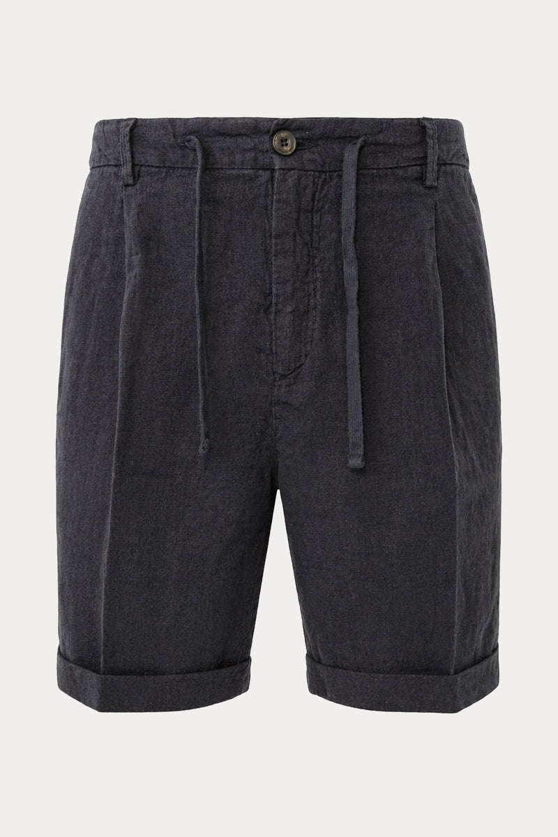 40 Weft Coach Easy Fit Tek Pile Beli Lastikli Keten Şort-Şort-Libas