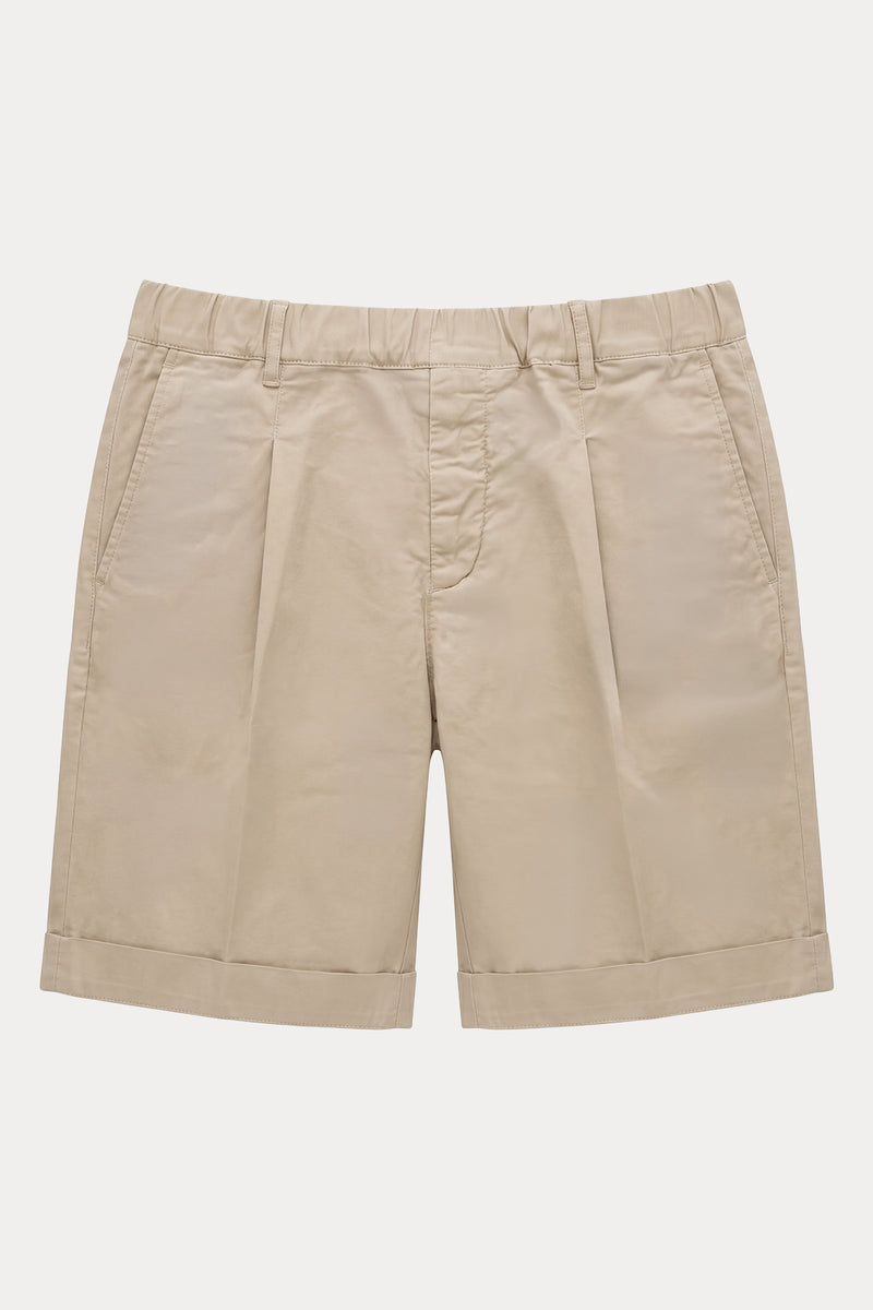 40 Weft Mike Easy Fit Tek Pile Beli Lastikli Streç Şort-Şort-Libas