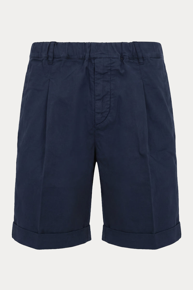 40 Weft Mike Easy Fit Tek Pile Beli Lastikli Streç Şort-Şort-Libas