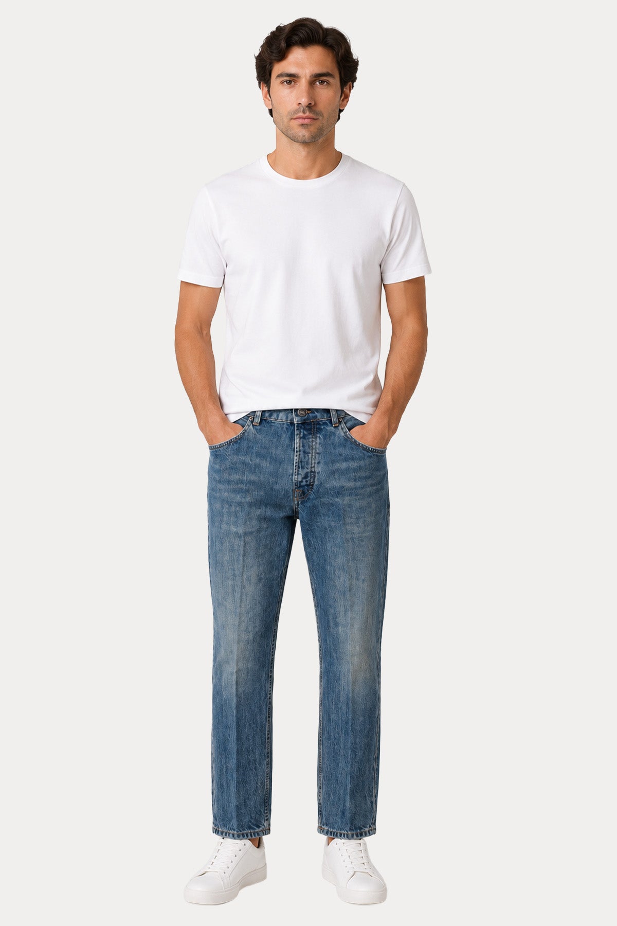 Michael Coal Carrot Fit Yıkamalı Jeans