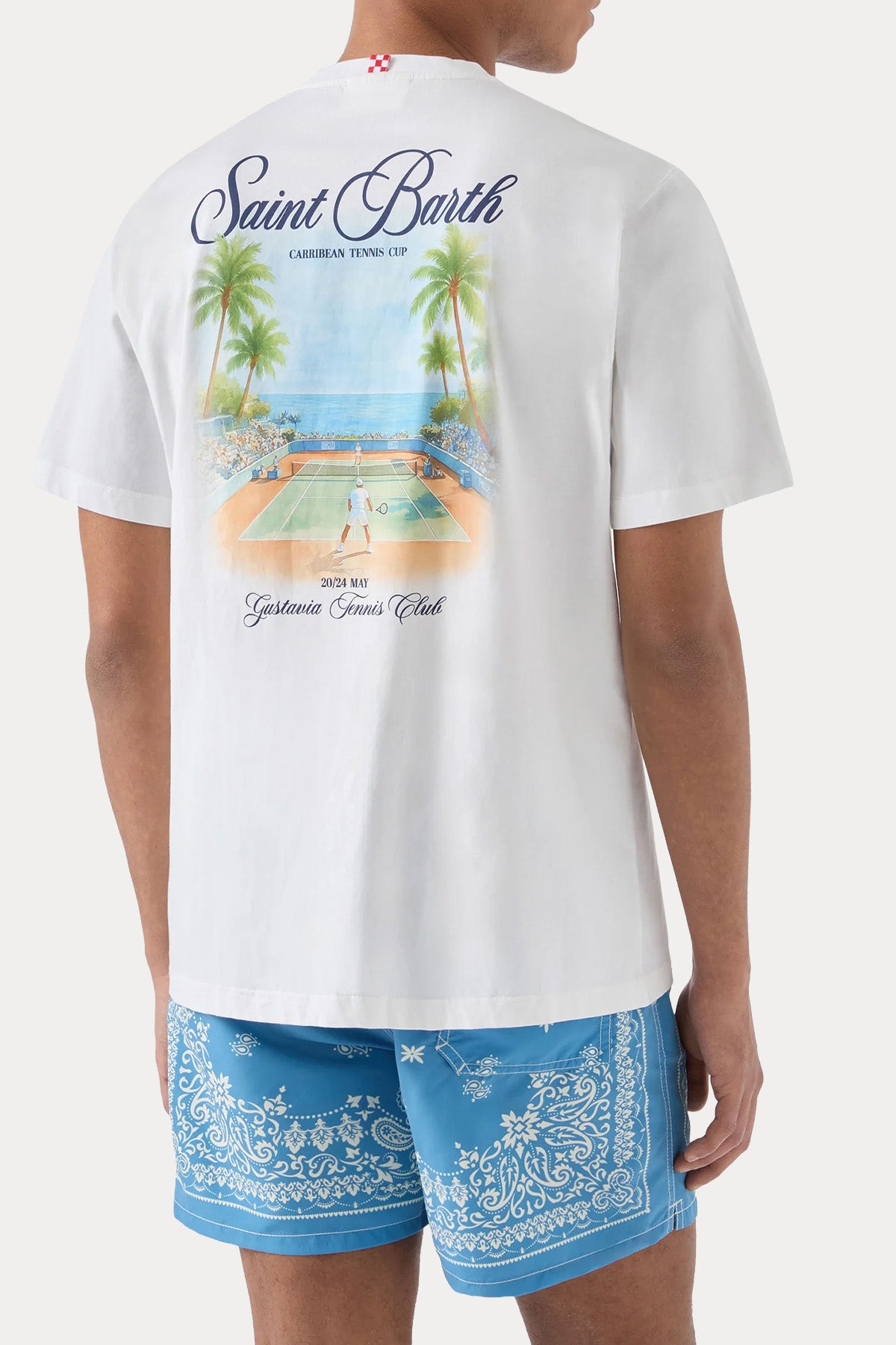 Saint Barth Regular Fit Yuvarlak Yaka Logolu T-shirt-T-shirt-Libas