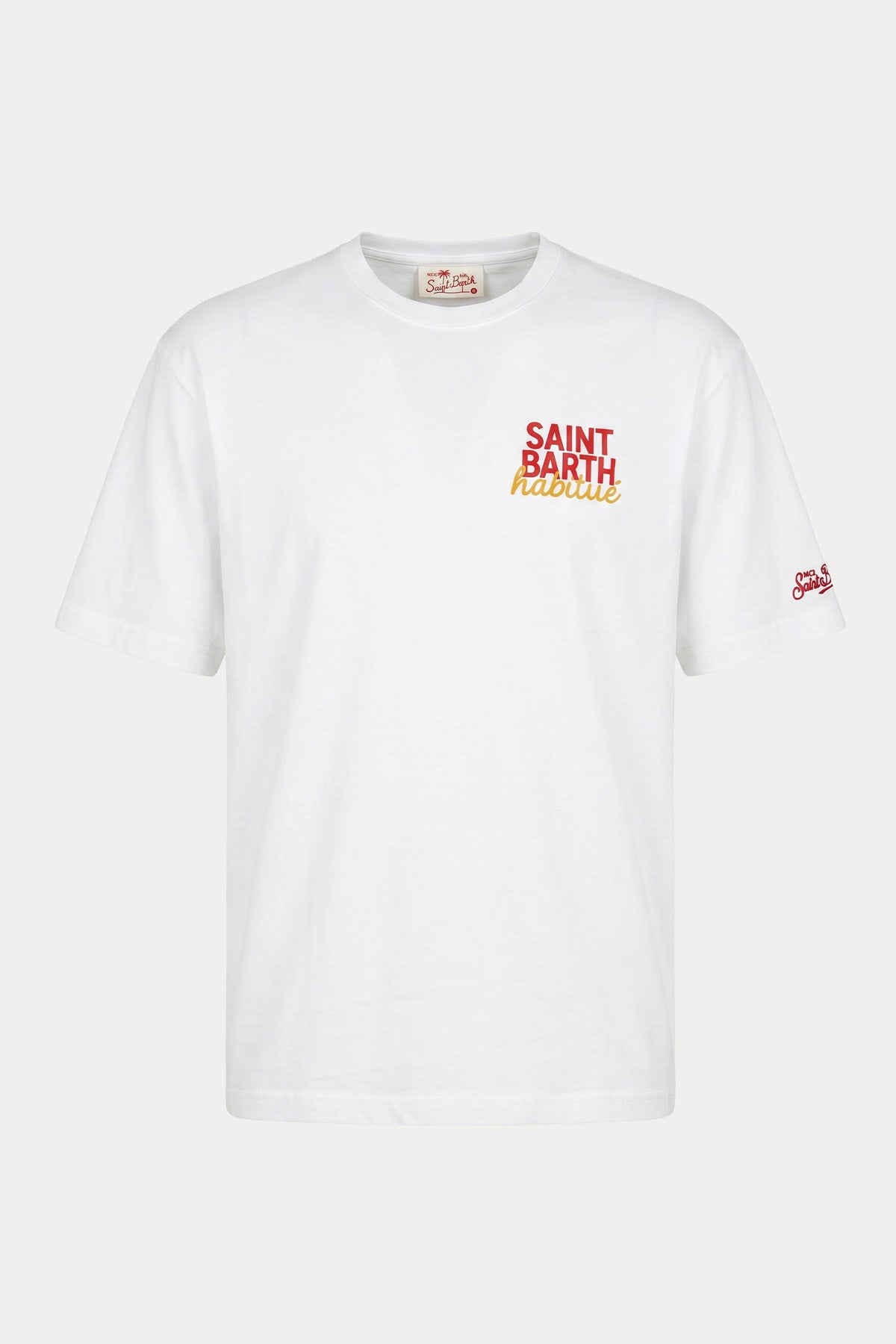 Saint Barth Relaxed Fit Yuvarlak Yaka Logolu T-shirt