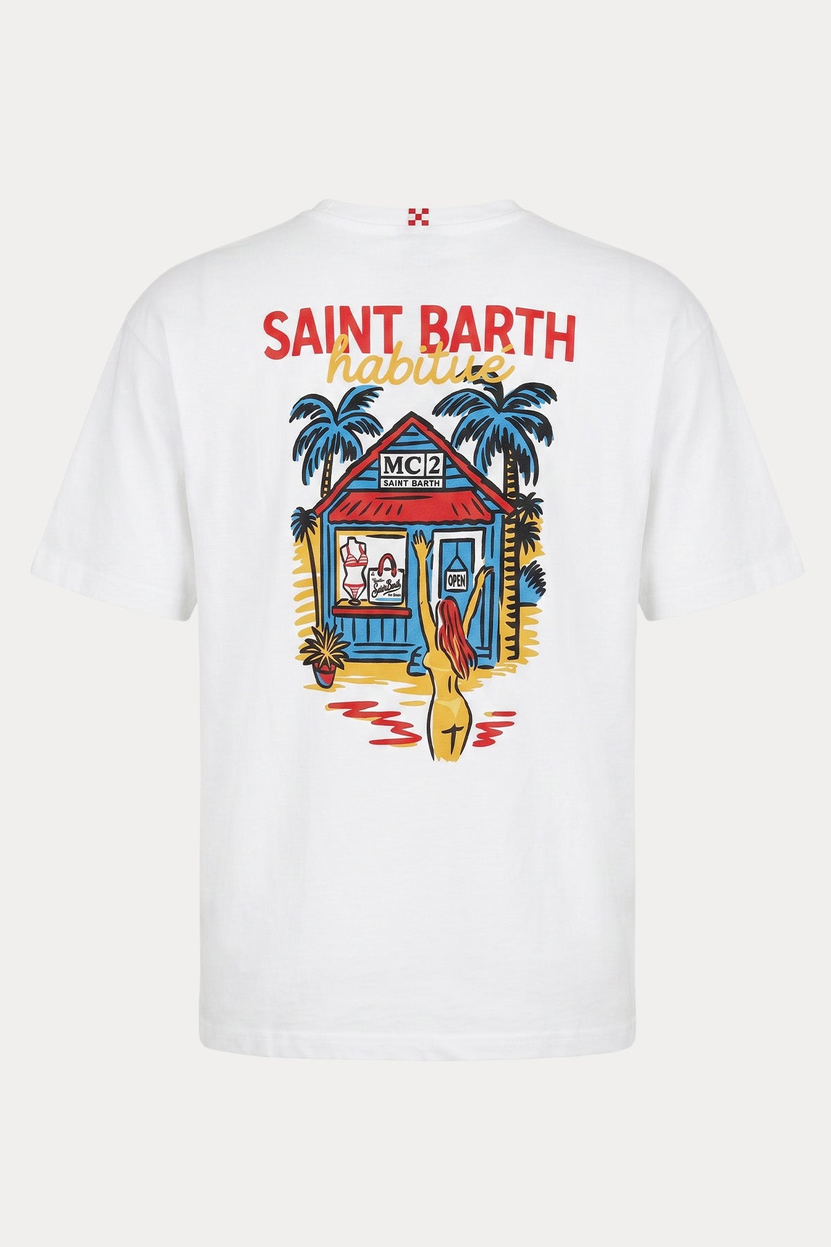Saint Barth Relaxed Fit Yuvarlak Yaka Logolu T-shirt