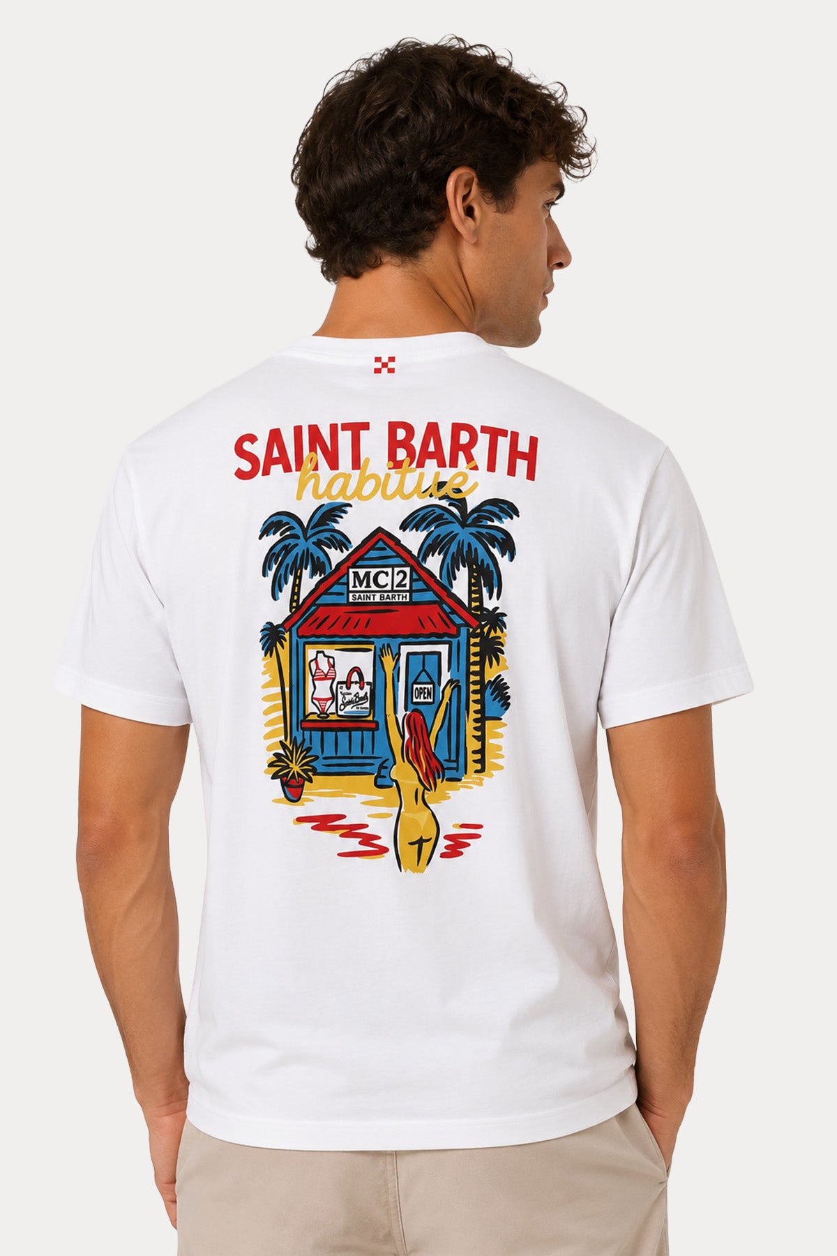 Saint Barth Relaxed Fit Yuvarlak Yaka Logolu T-shirt
