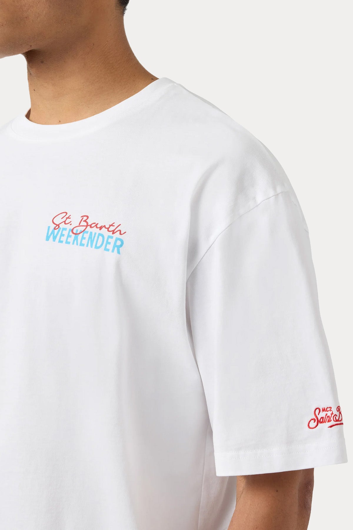Saint Barth Relaxed Fit Yuvarlak Yaka Baskılı T-shirt-T-shirt-Libas
