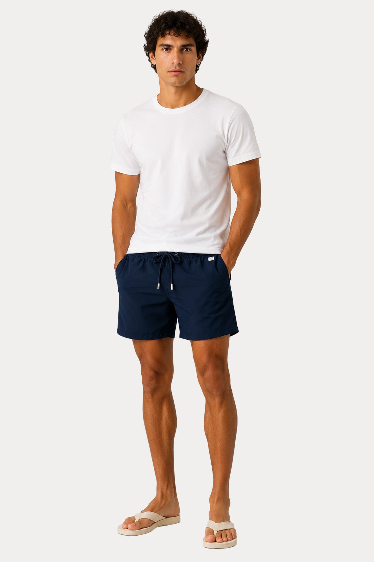 Saint Barth Pantone Beli Lastikli Şort Mayo