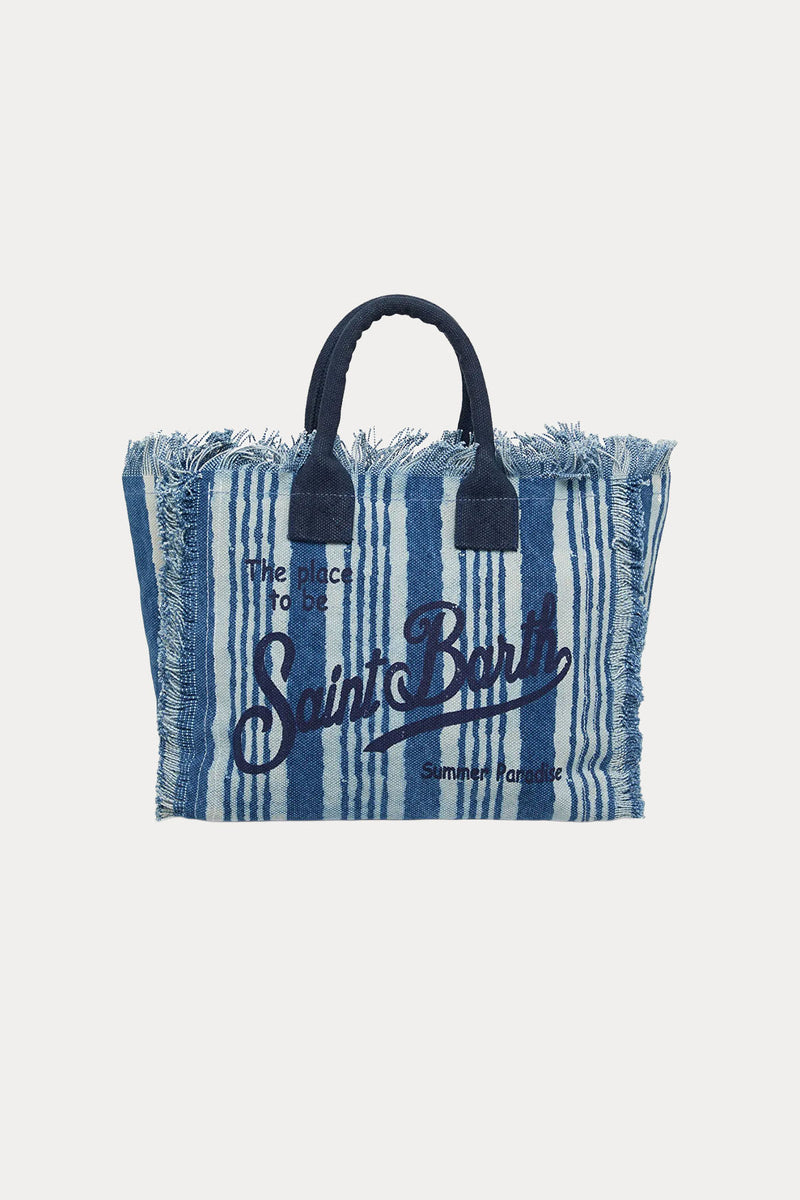 Saint Barth Medium Logolu Kanvas Çanta